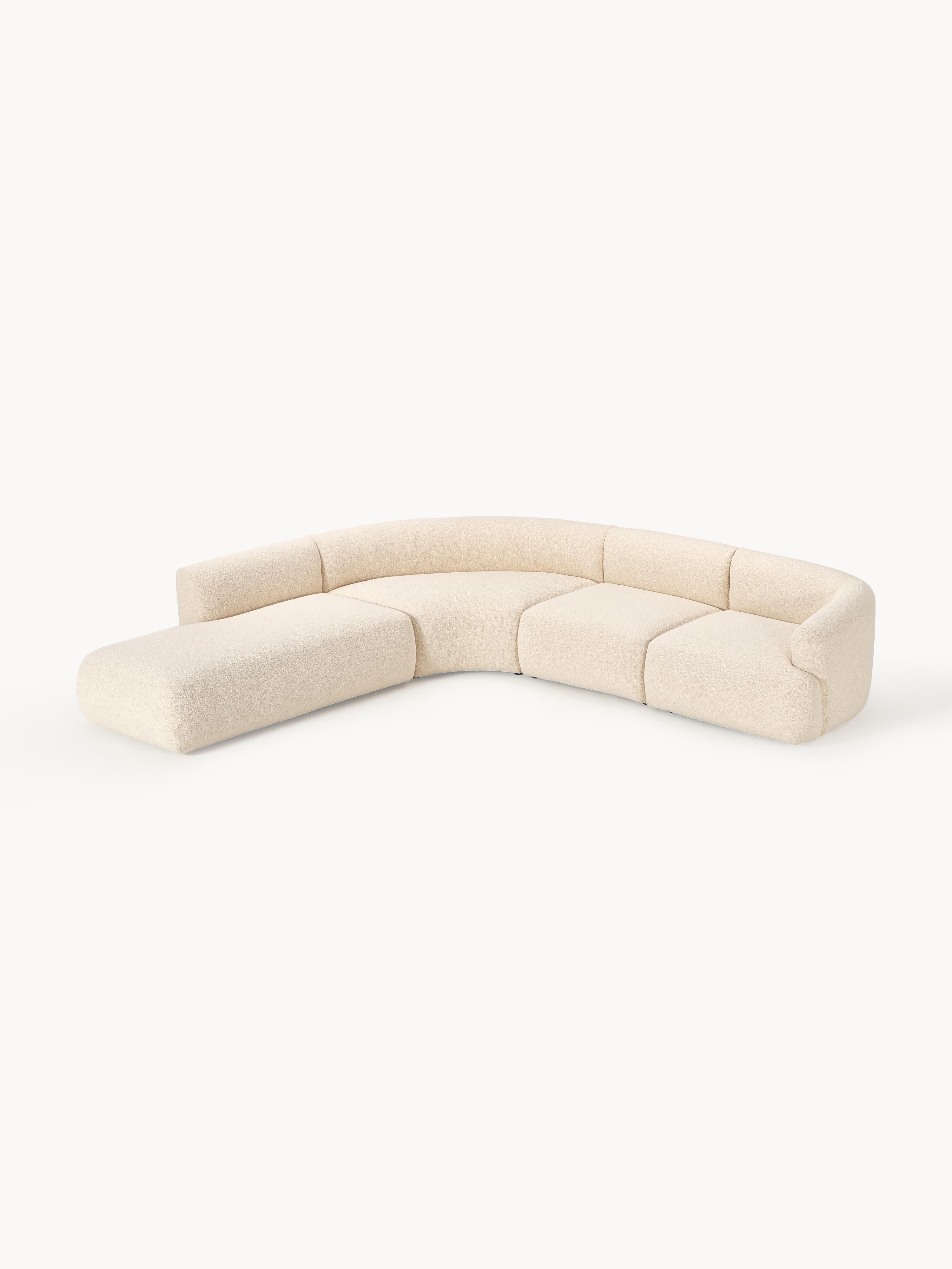 Sofia Modular Bouclé Corner Sofa (4-seater)