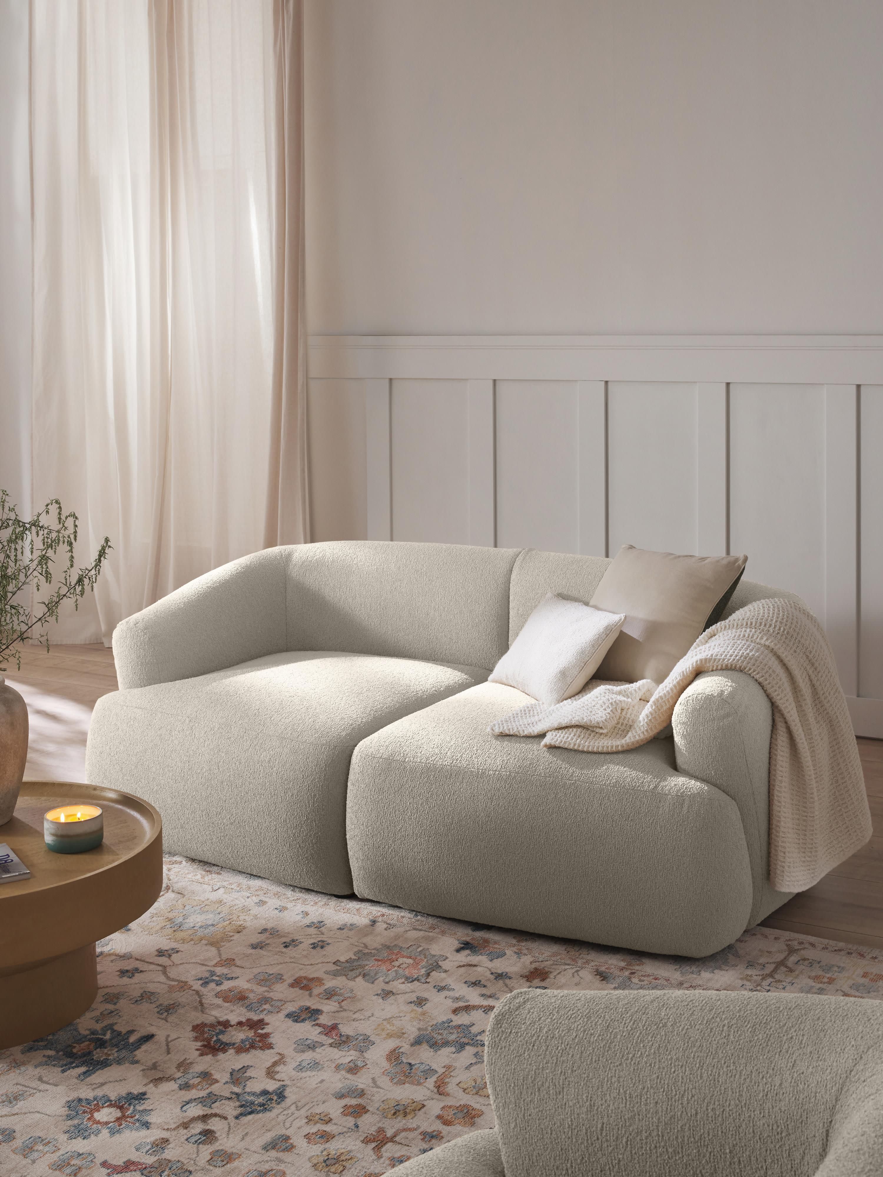 Sofia Modular Bouclé Sofa (2-seater)