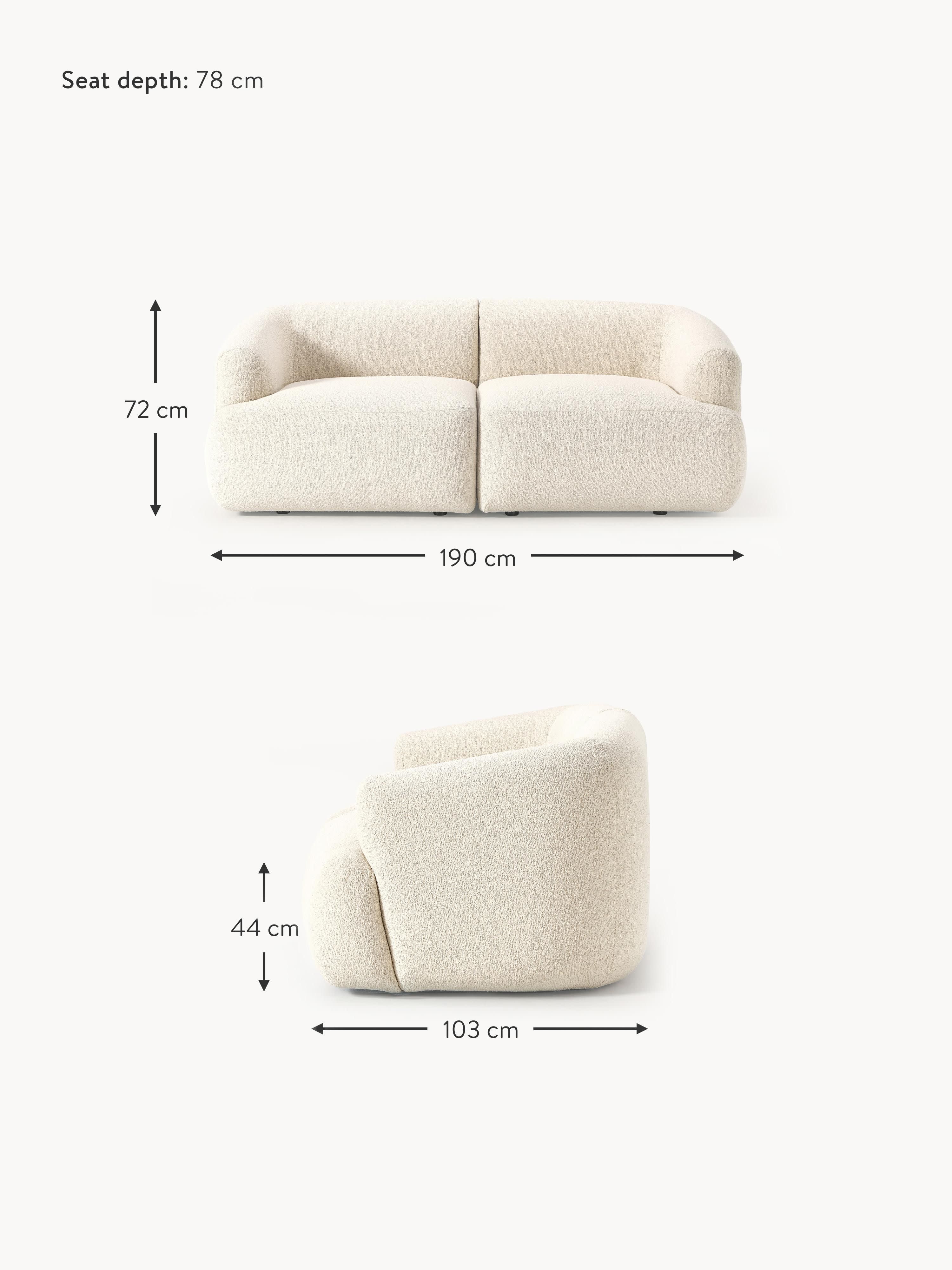 Sofia Modular Bouclé Sofa (2-seater)