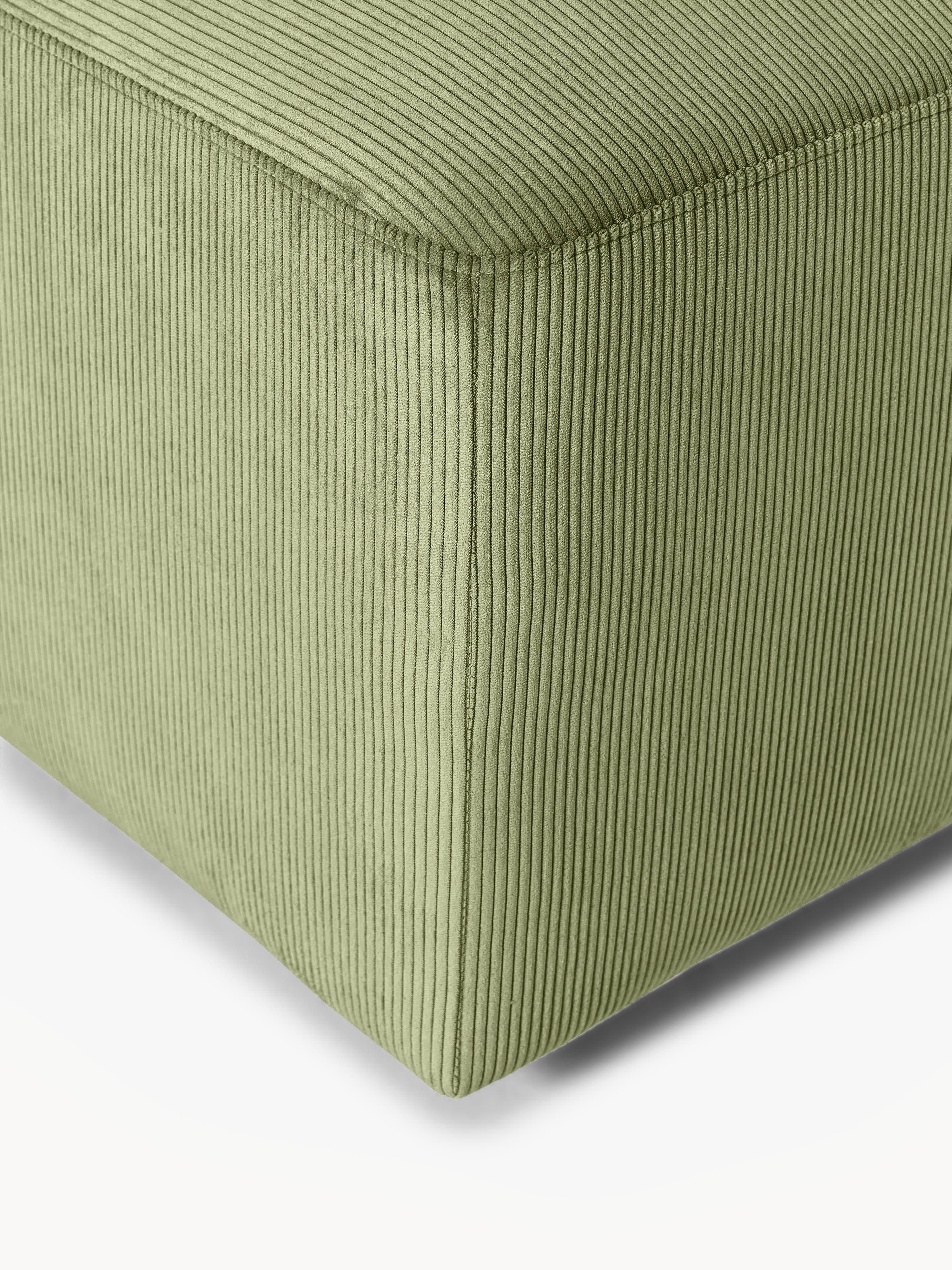 Melva XL Corduroy Ottoman, W 116 x D 42 cm