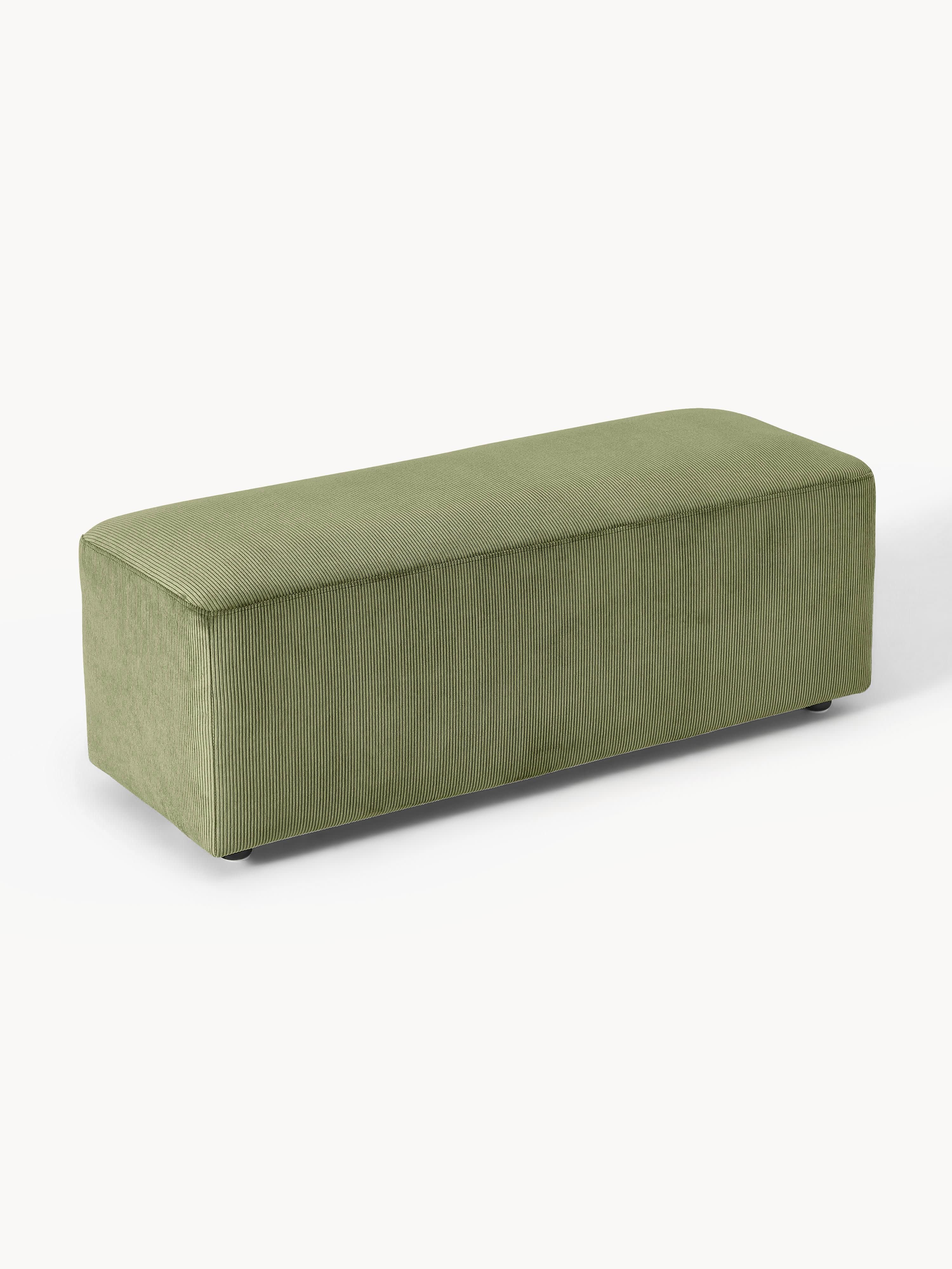 Melva XL Corduroy Ottoman, W 116 x D 42 cm