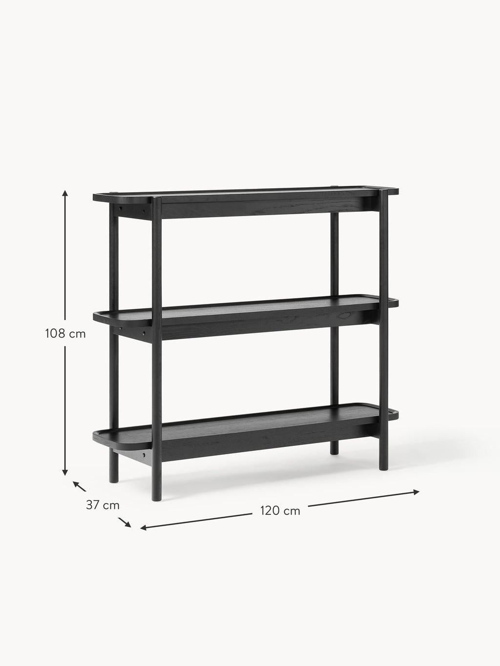 Libby Low Wooden Shelving Unit