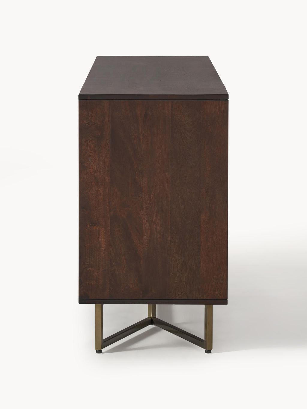Luca XL Mango Wood Sideboard with Herringbone Pattern