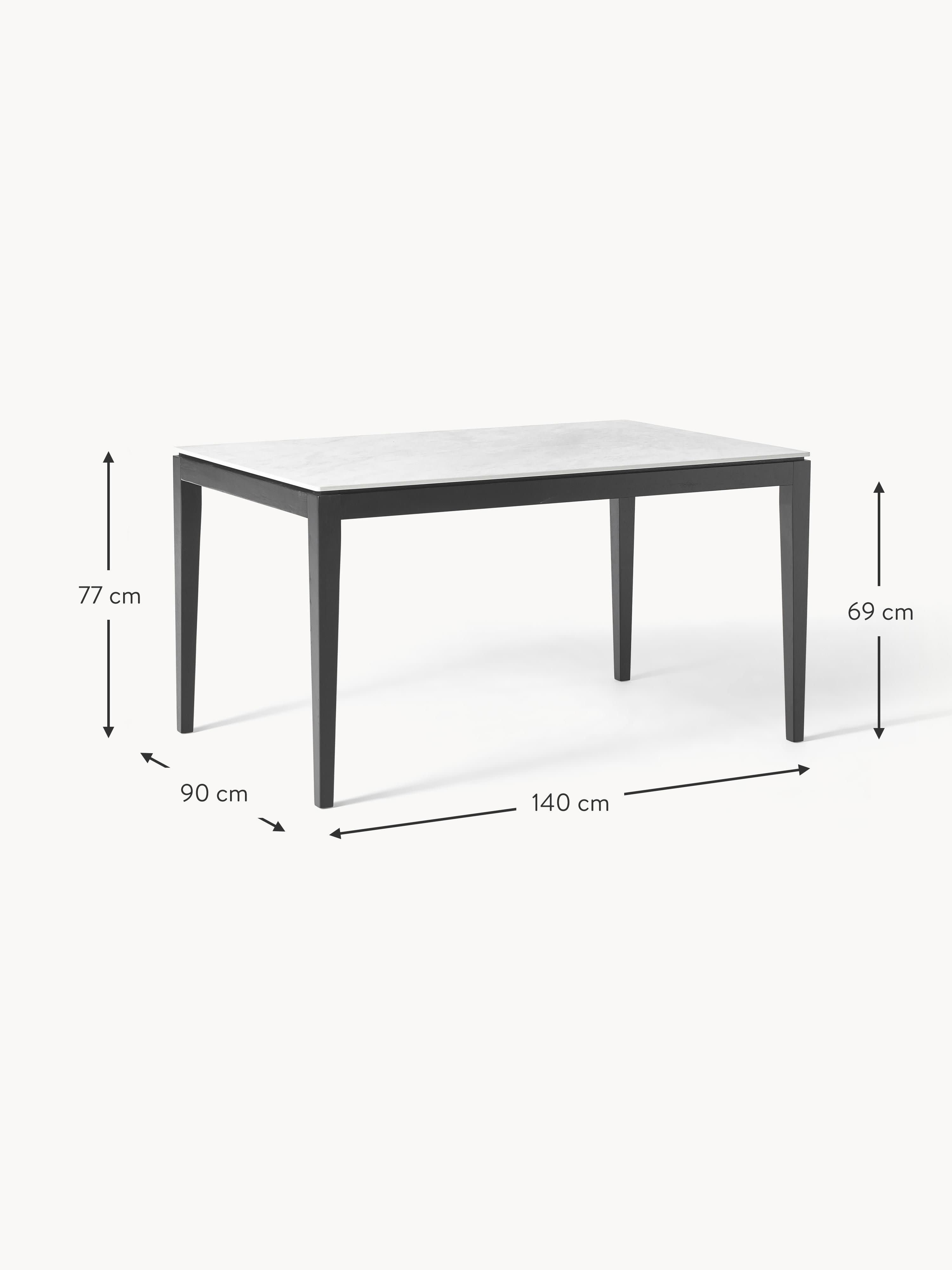 Jackson Marble Effect Dining Table, in various sizes