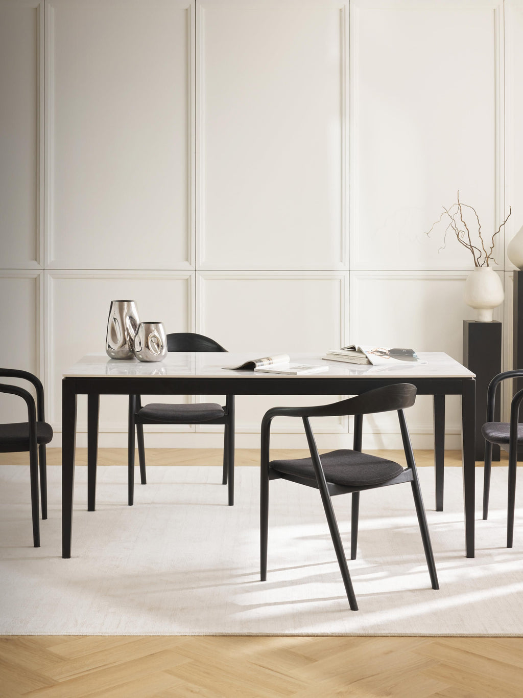 Jackson Marble Effect Dining Table, in various sizes