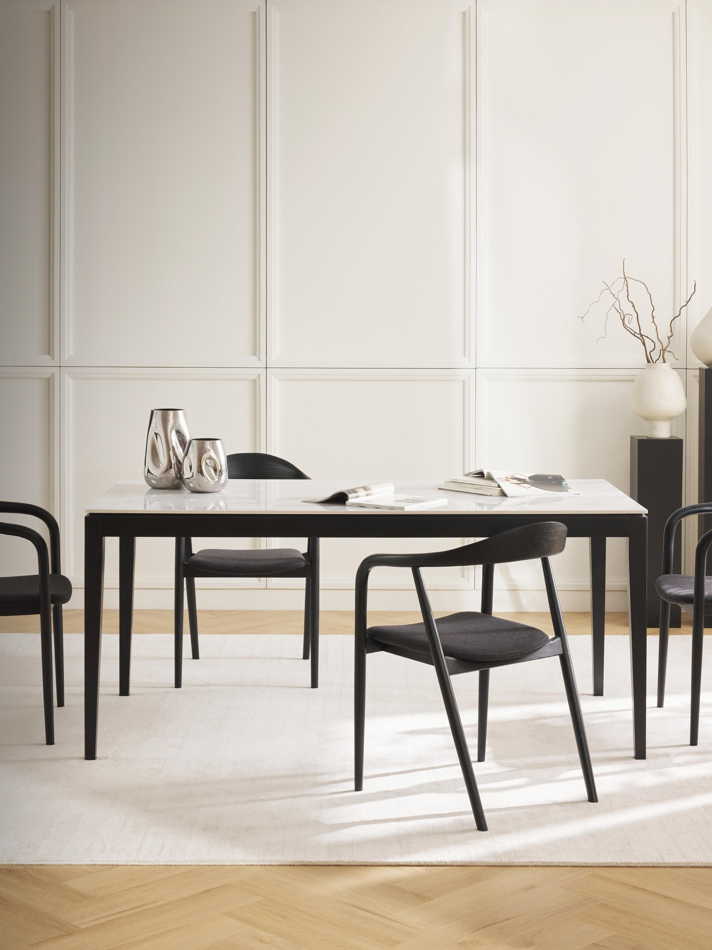 Jackson Marble Effect Dining Table, in various sizes