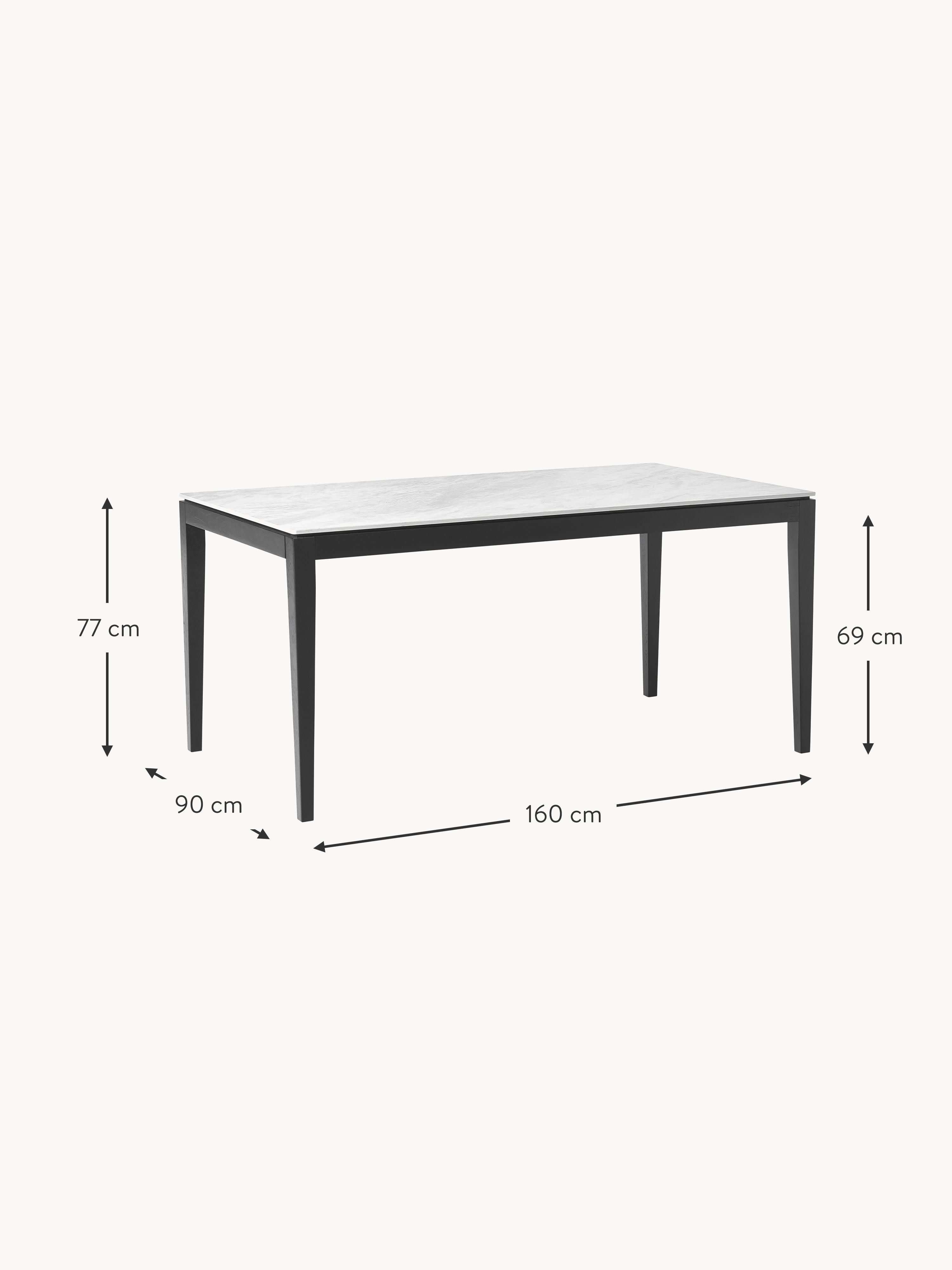 Jackson Marble Effect Dining Table, in various sizes