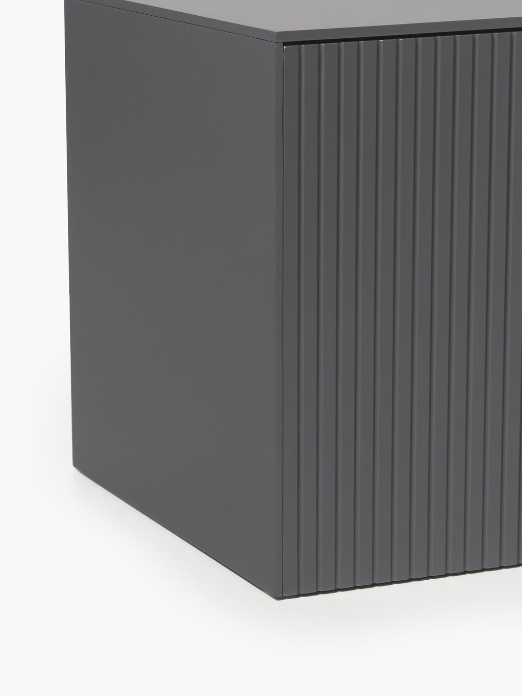 Shea Wall-Mounted Lowboard with Ribbed Front