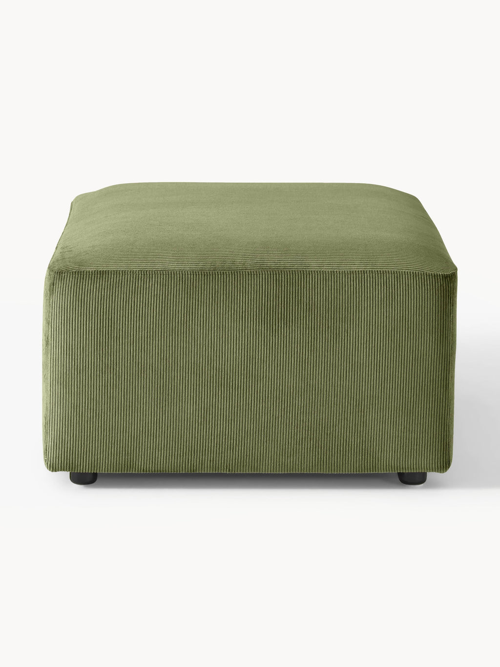 Melva Corduroy Ottoman, W 99 x D 72 cm