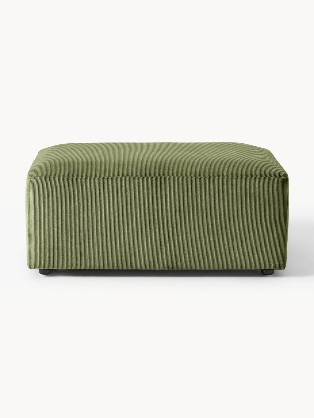 Melva Corduroy Ottoman, W 99 x D 72 cm