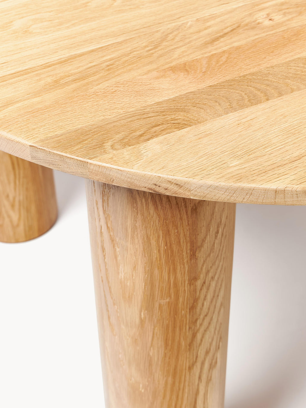 Ohana Round Oak Wood Dining Table, Ø 120 cm
