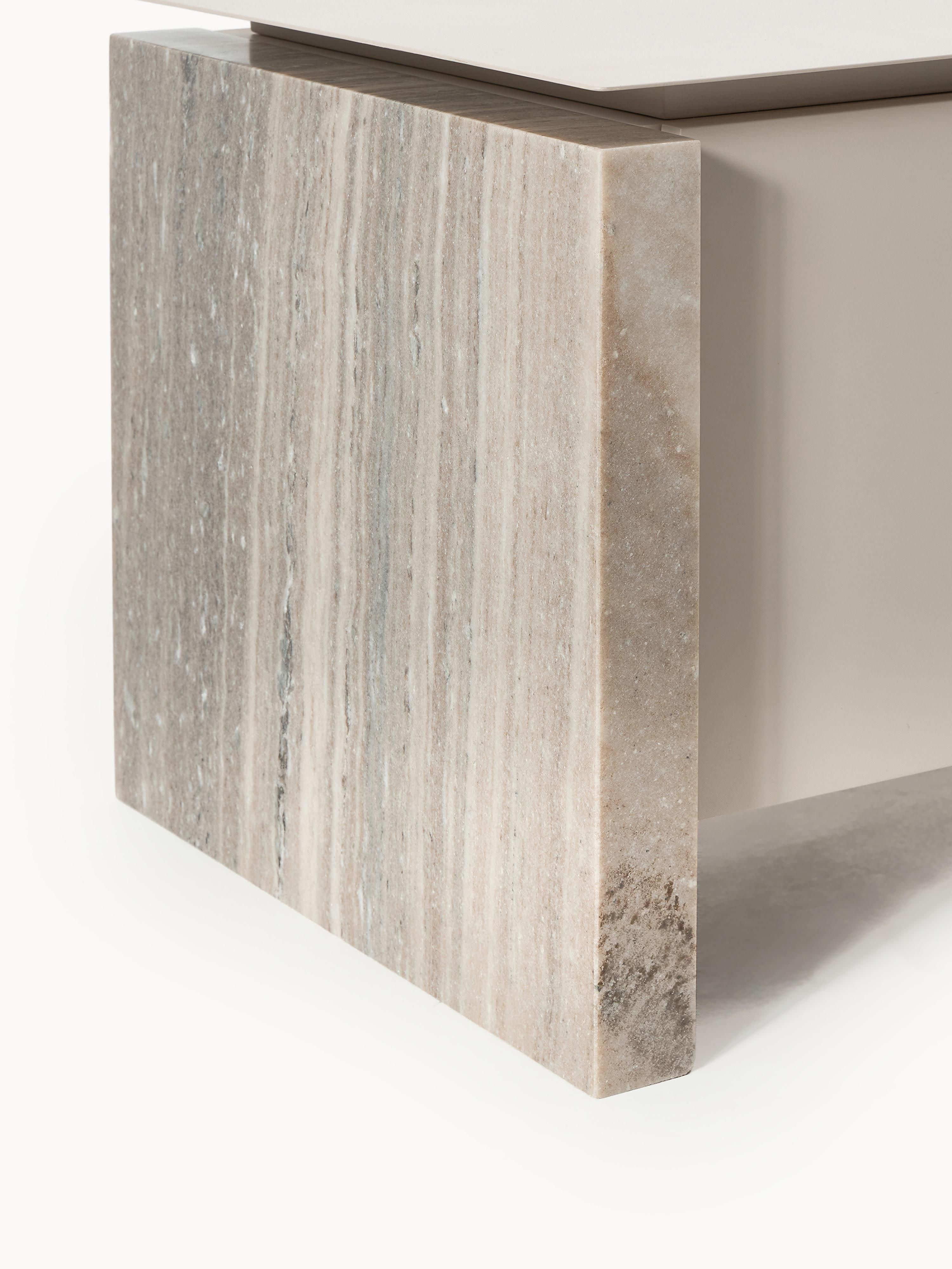 Bruce Marble and Metal Lowboard