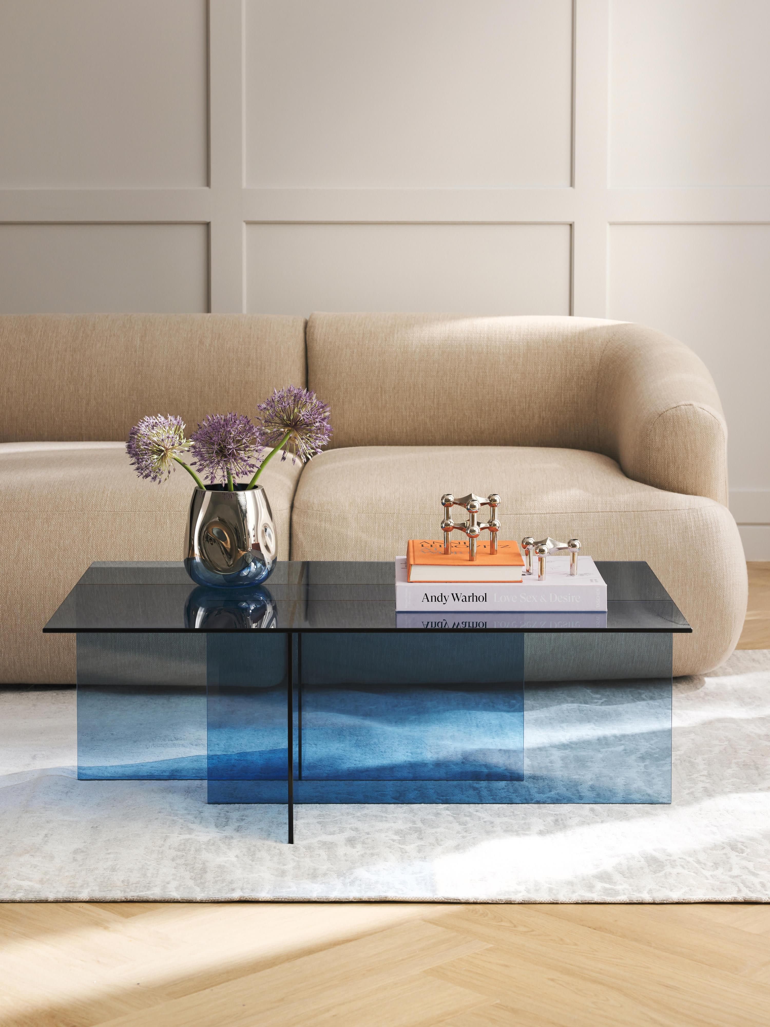 Anouk Glass Coffee Table, W 102 cm