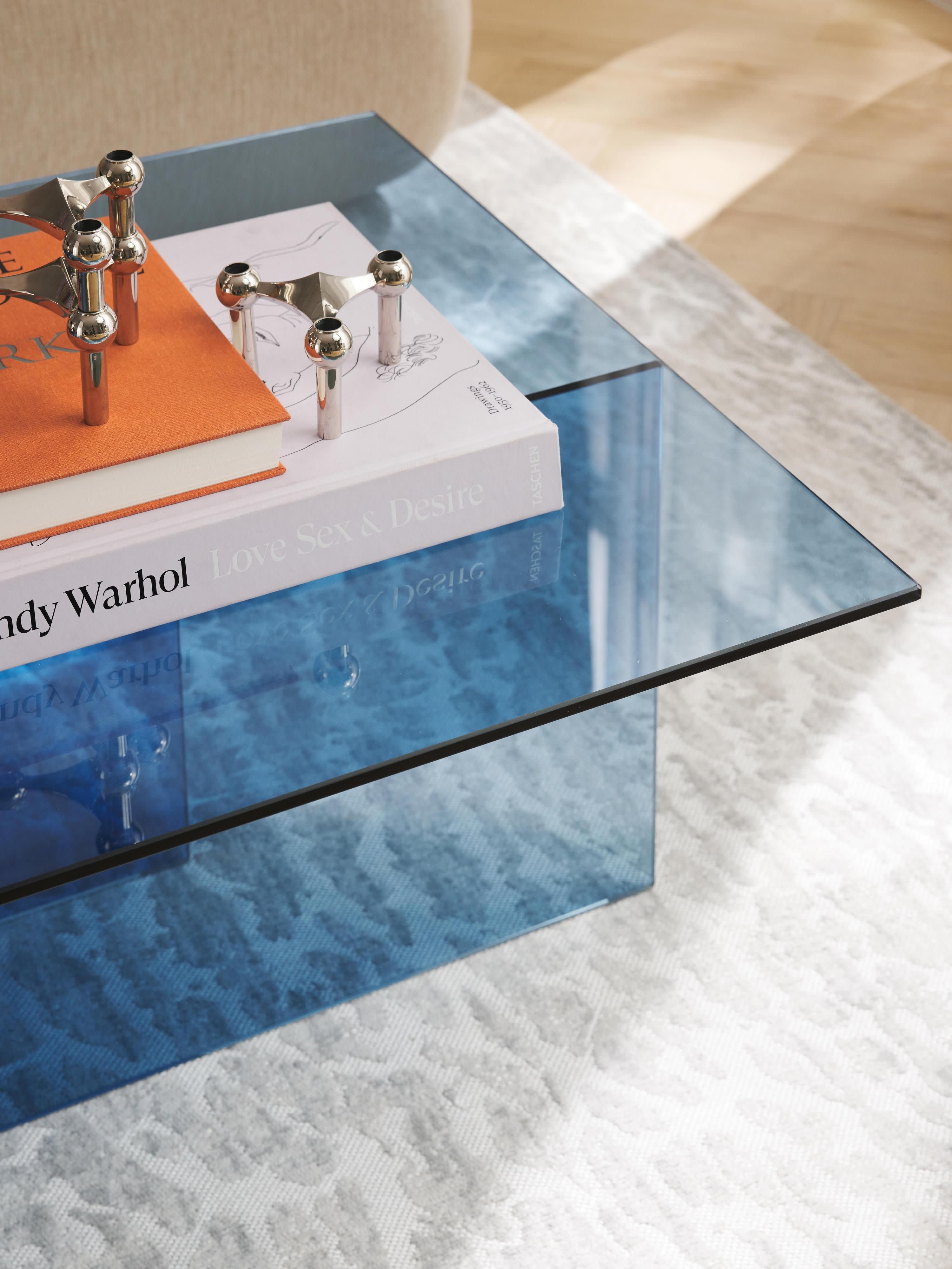 Anouk Glass Coffee Table, W 102 cm