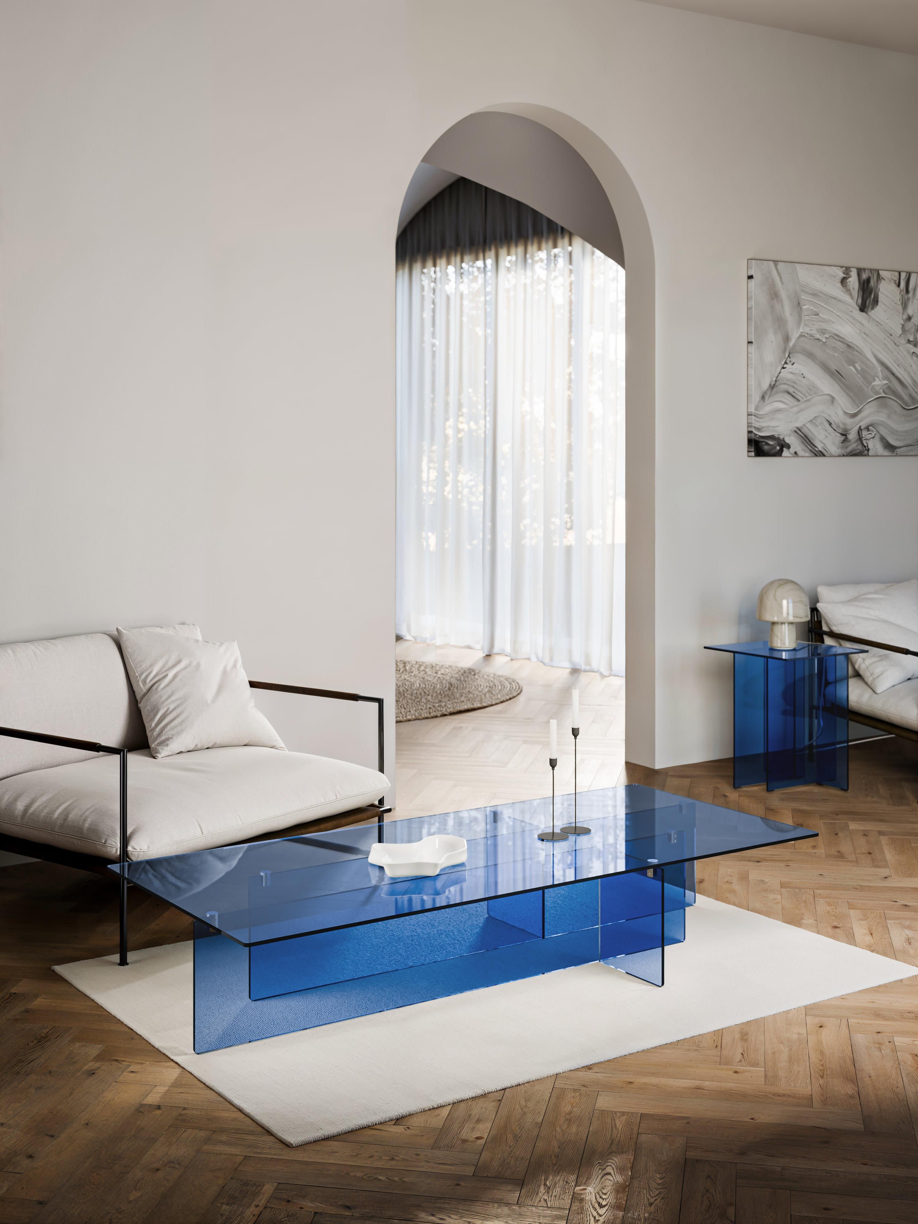 Anouk Glass Coffee Table, W 102 cm
