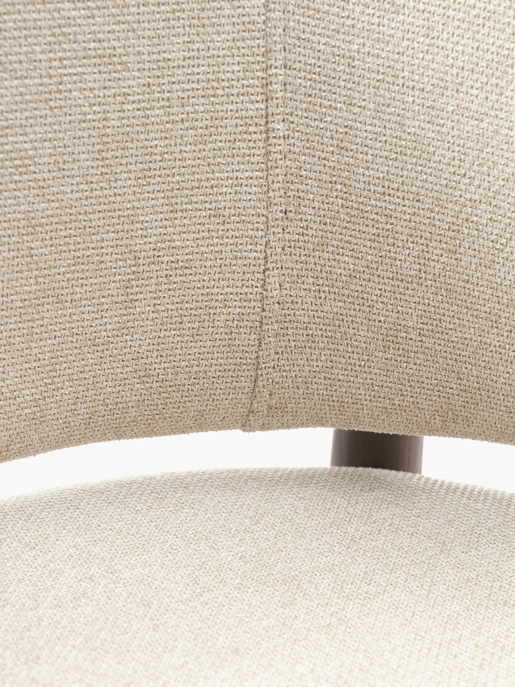 Nemo Upholstered Ash Wood Dining Chair with Armrests