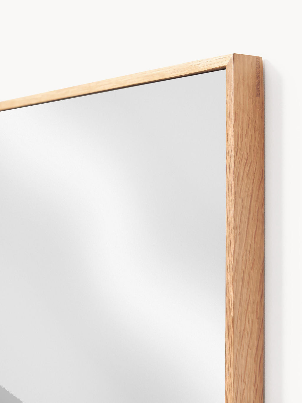 Avery Full-Length Wall Mirror with Oak Wood Frame