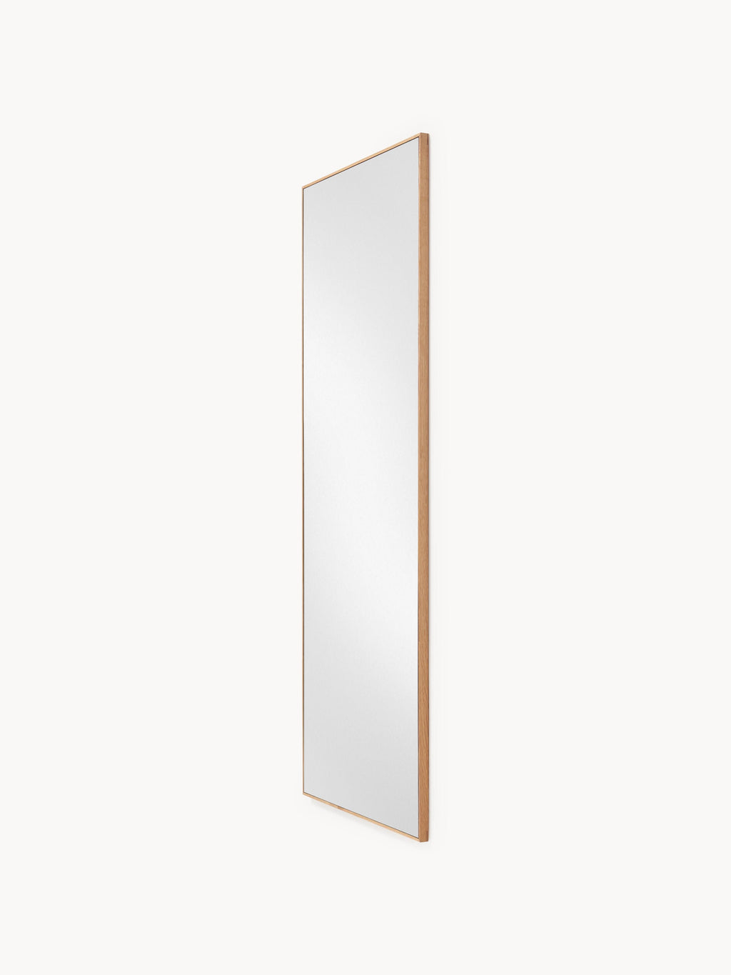 Avery Full-Length Wall Mirror with Oak Wood Frame