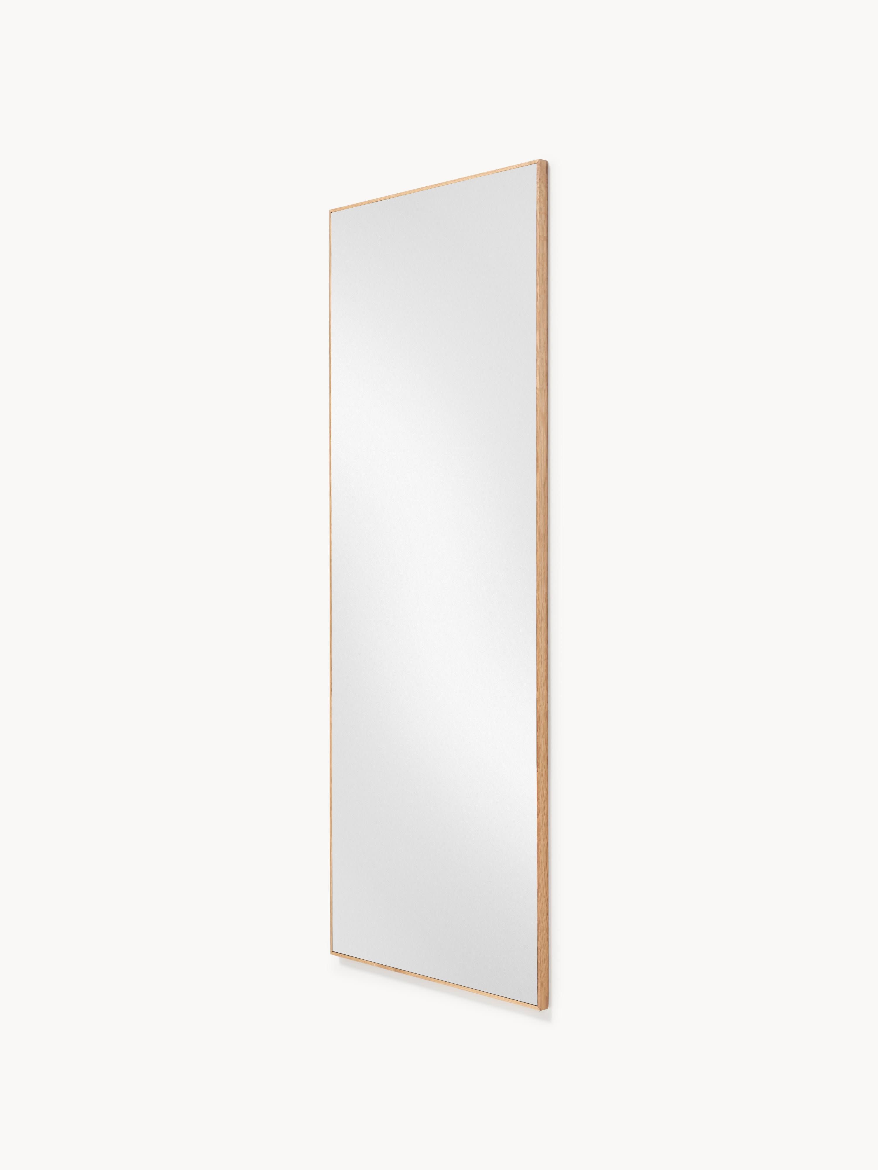Avery Full-Length Wall Mirror with Oak Wood Frame