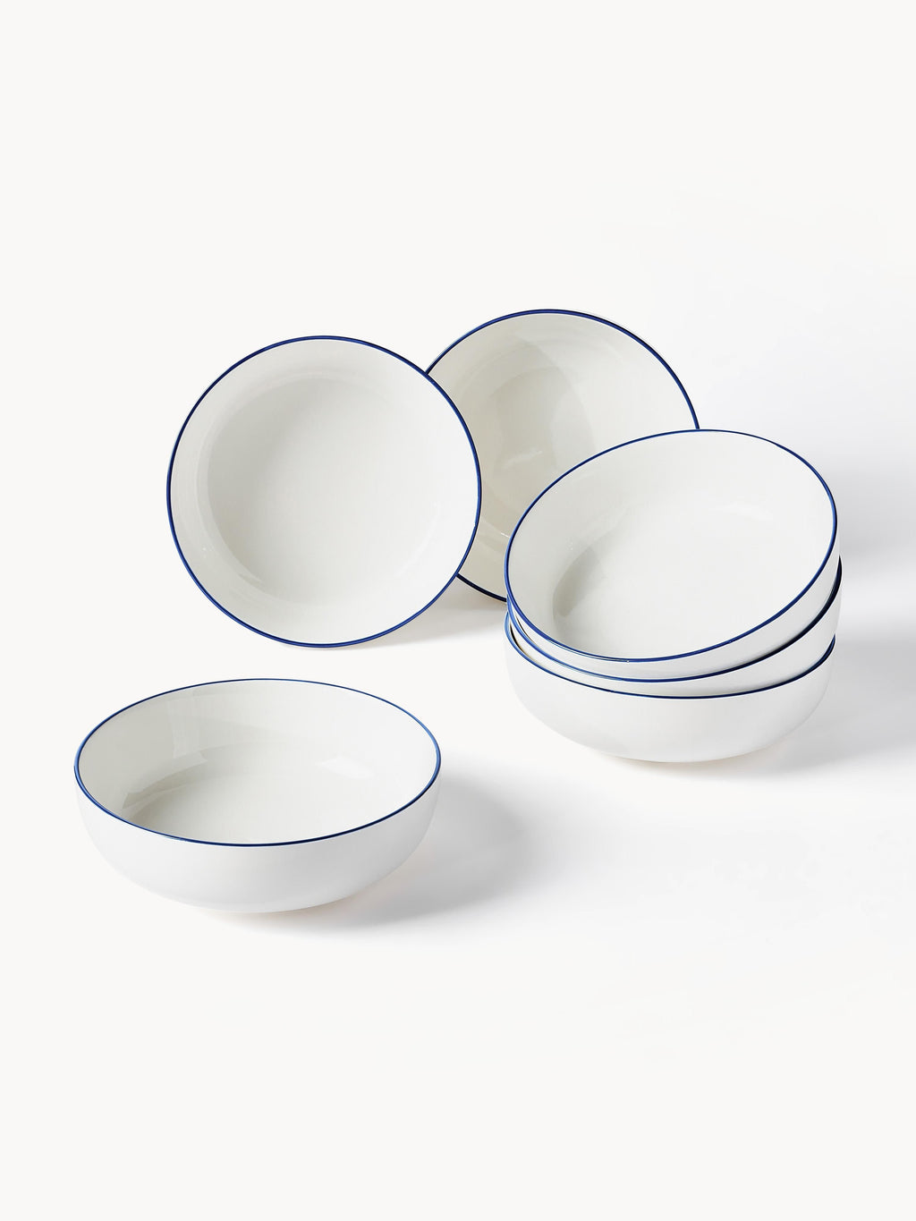 Facile Porcelain Tableware Set, 6 People, Set of 18