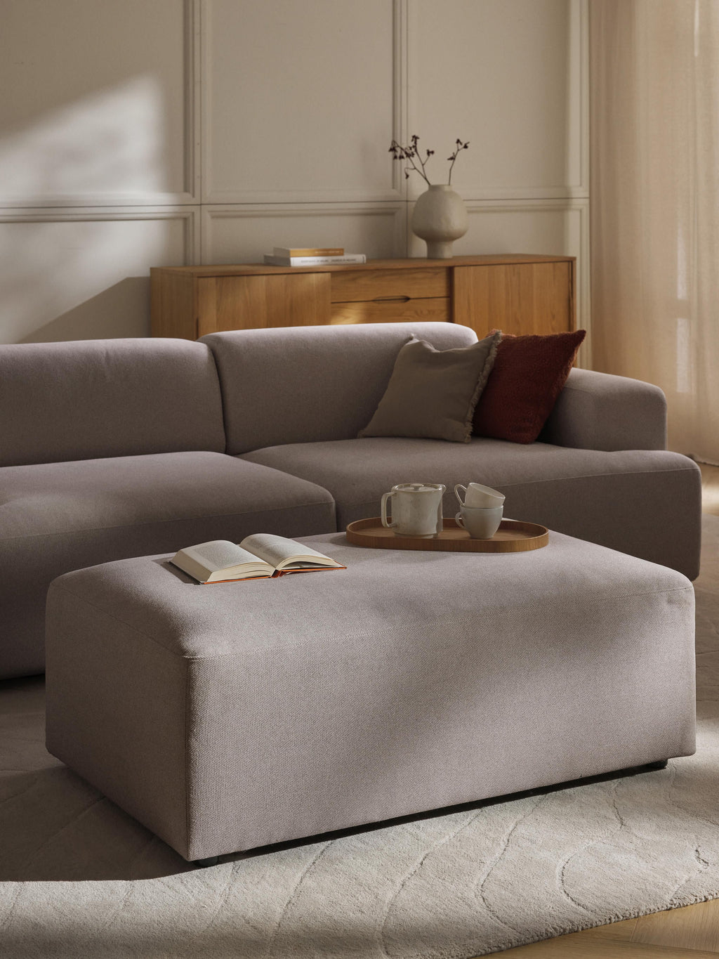 Melva XL Ottoman, W 116 x D 72 cm