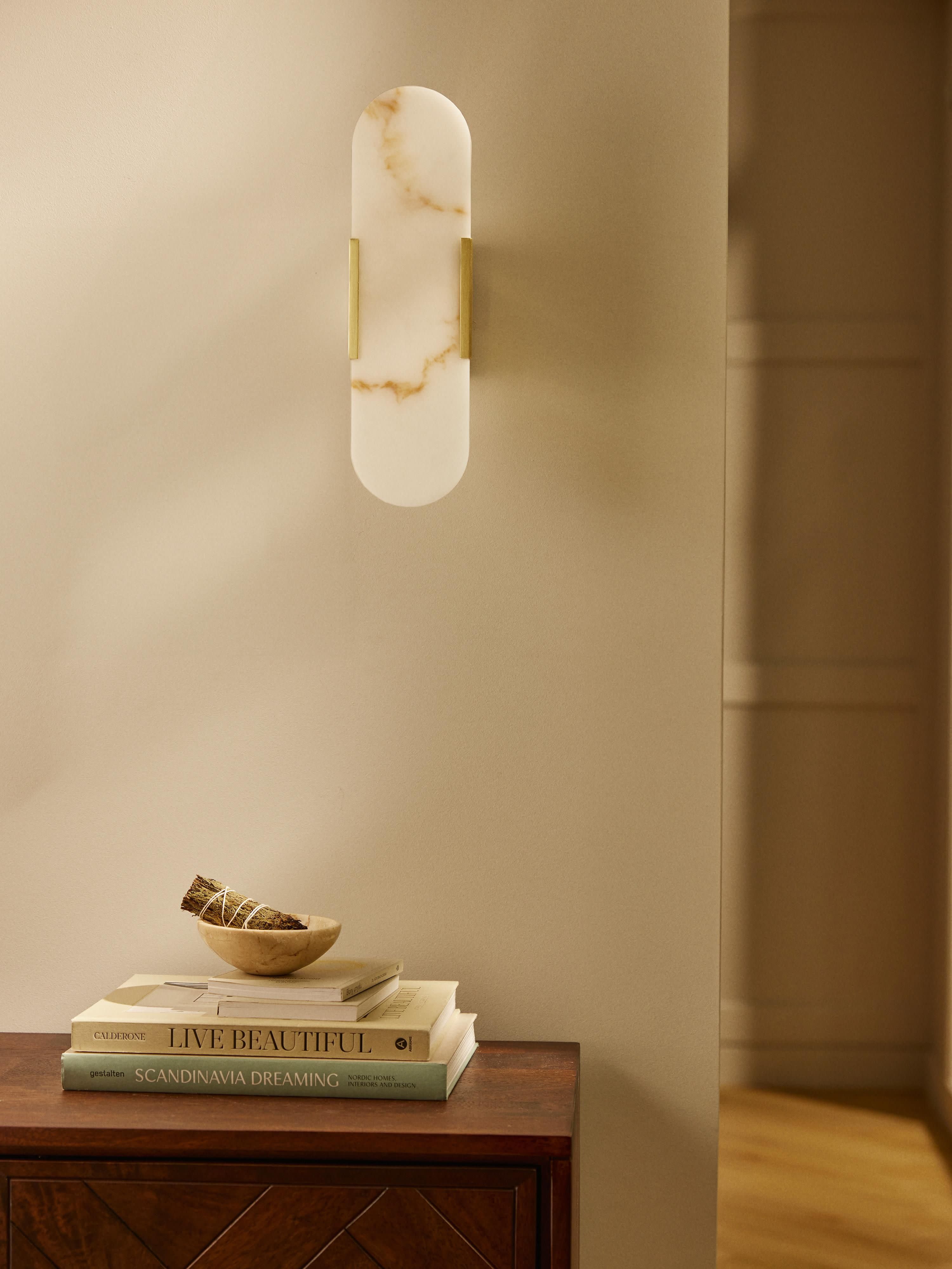Galene Marble Effect Wall Lamp