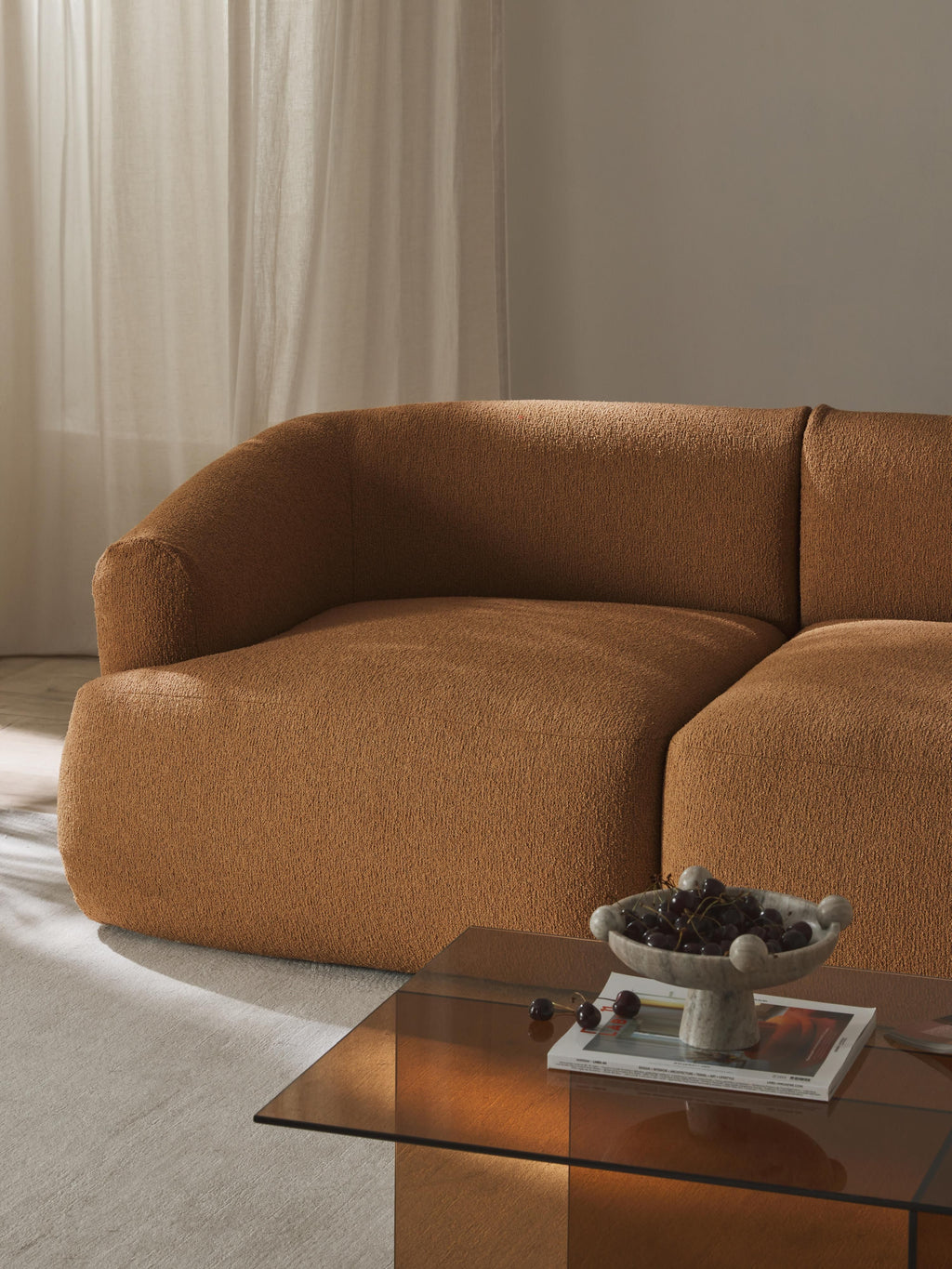 Sofia Modular Bouclé Sofa (4-seater)