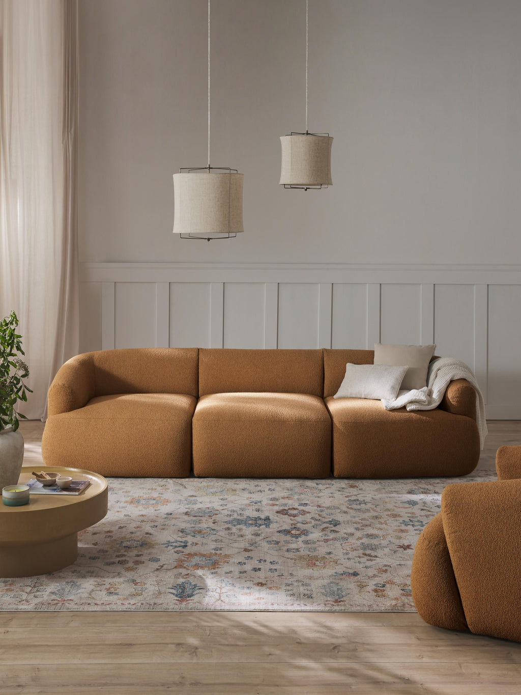 Sofia Modular Bouclé Sofa (4-seater)