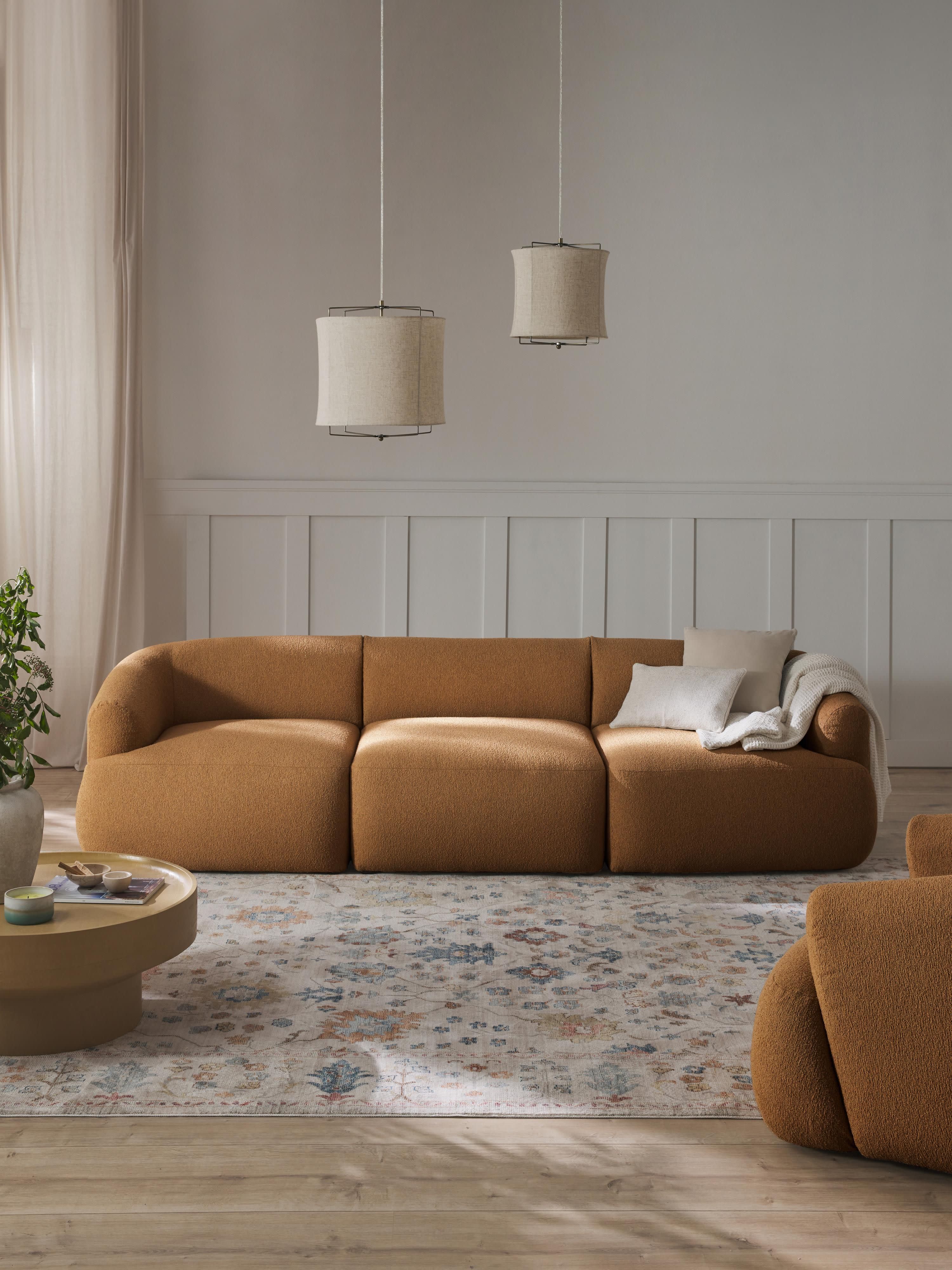 Sofia Modular Bouclé Sofa (4-seater)