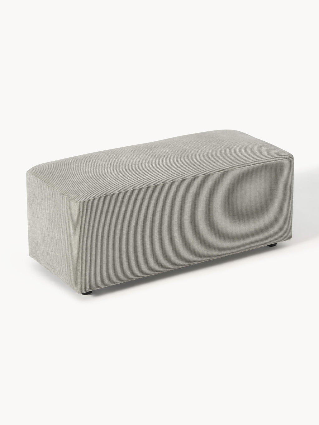 Melva Corduroy Ottoman, W 99 x D 42 cm