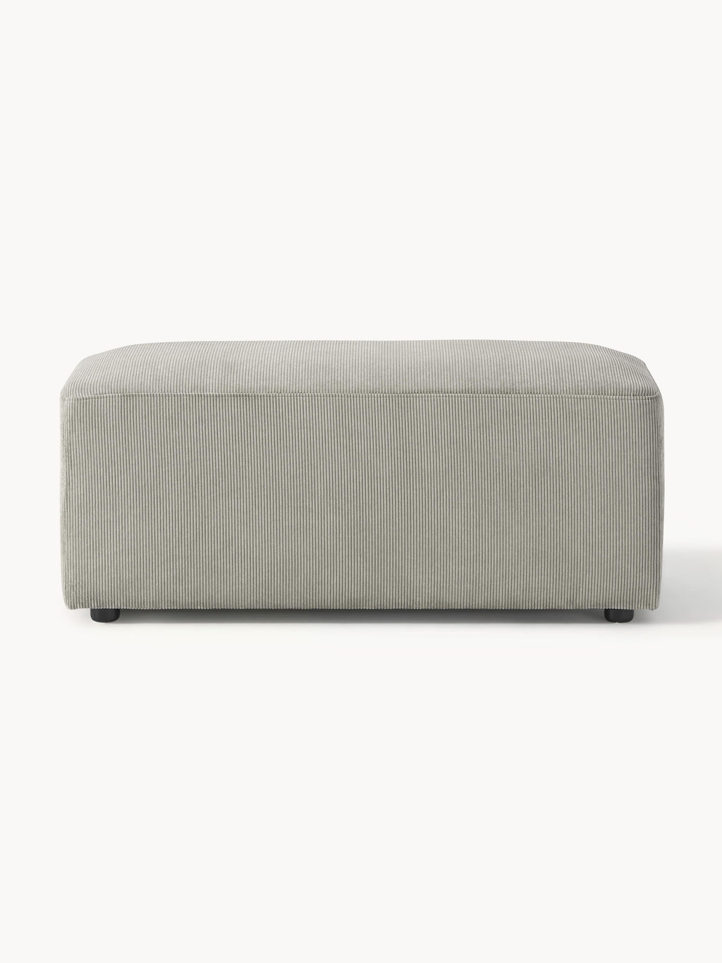 Melva Corduroy Ottoman, W 99 x D 42 cm