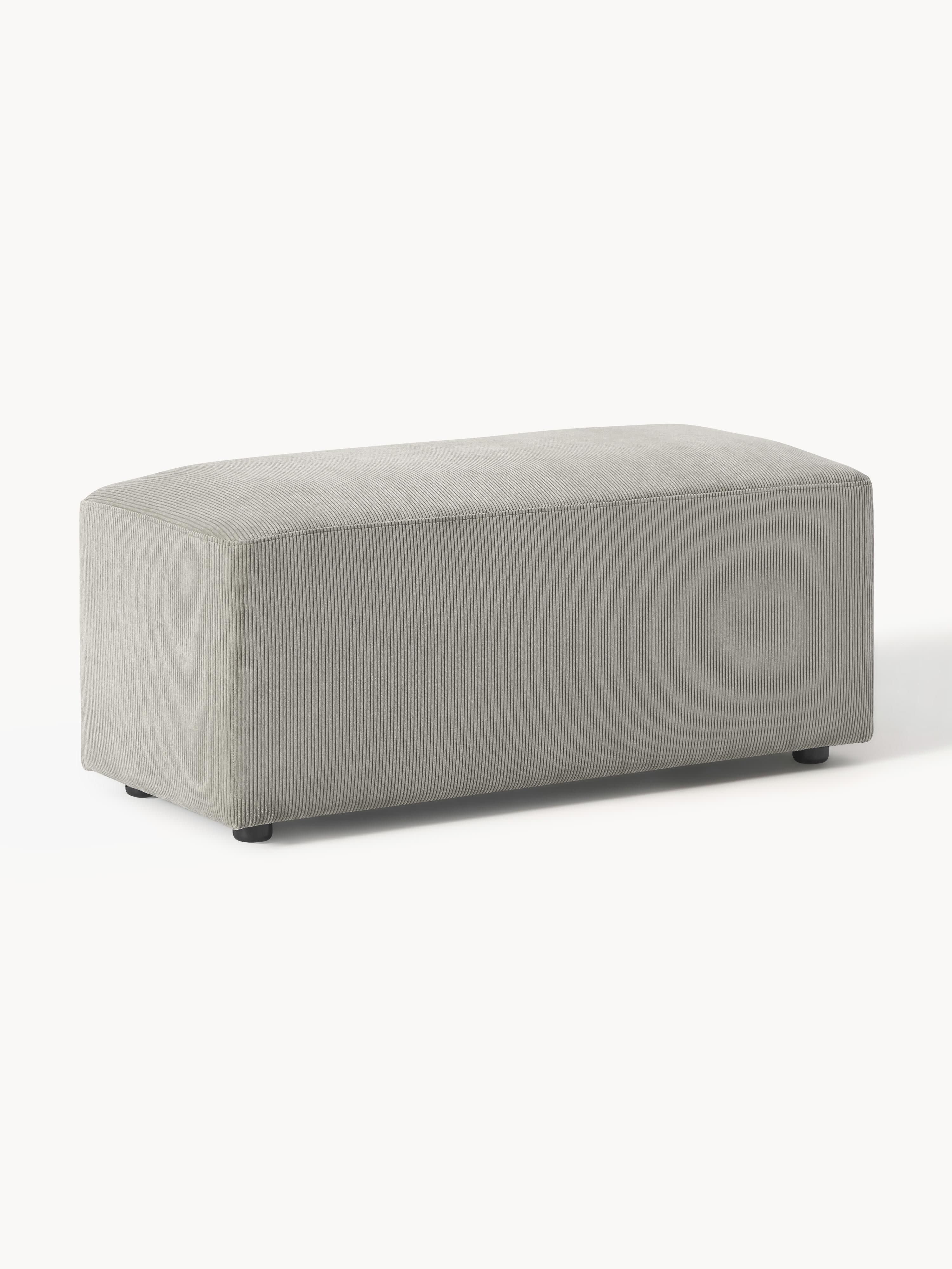 Gallery image 1 - Corduroy Ottoman Melva, W 99 x D 42 cm