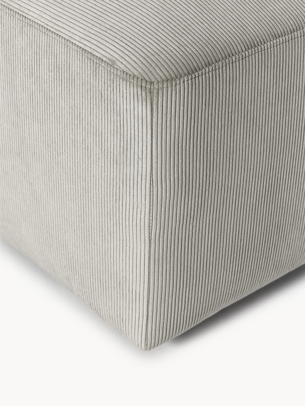 Melva Corduroy Ottoman, W 99 x D 42 cm