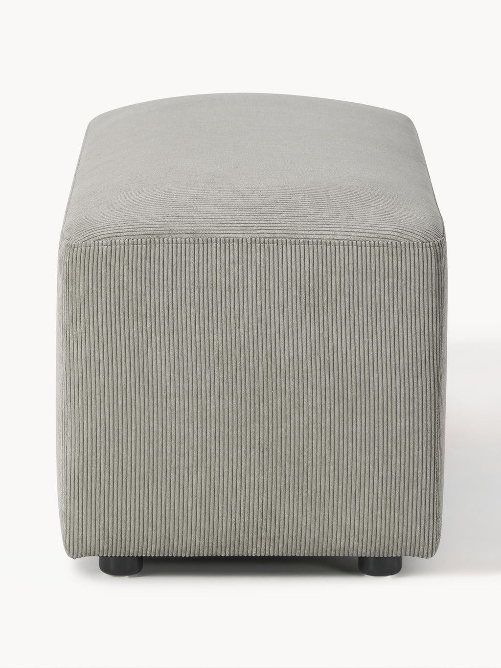 Melva Corduroy Ottoman, W 99 x D 42 cm