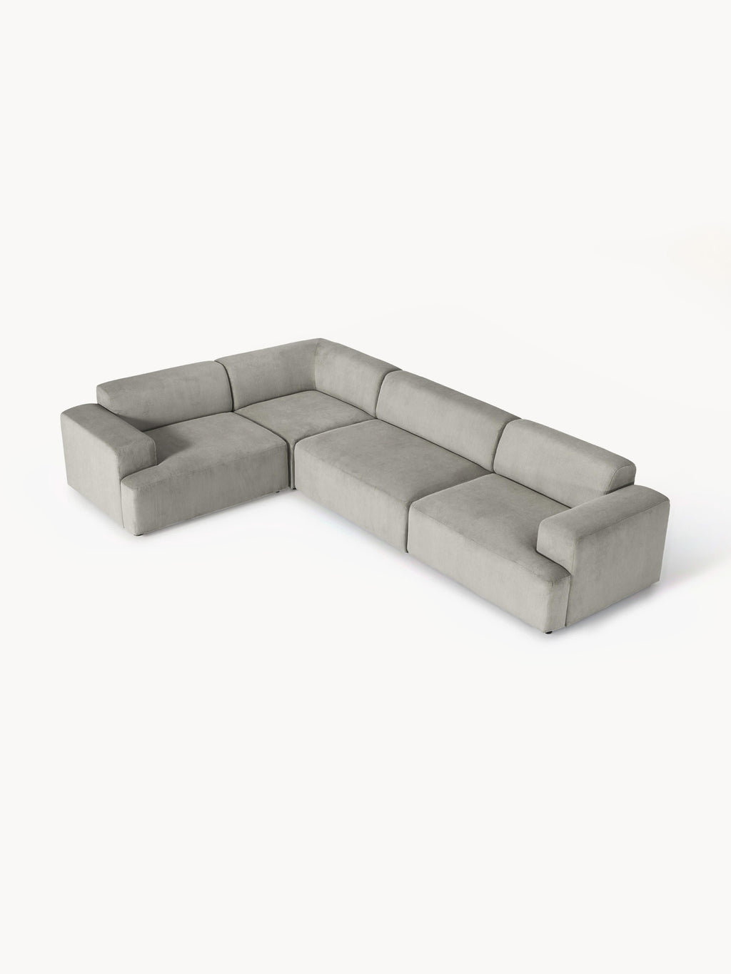 Melva Large Corduroy Corner Sofa (4-seater)