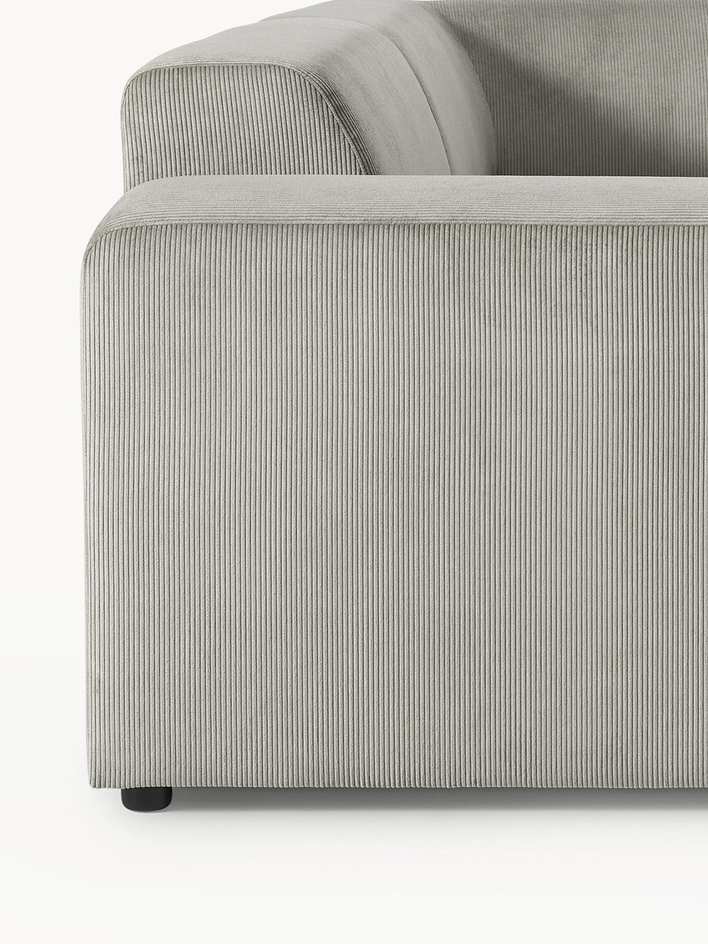 Melva Large Corduroy Corner Sofa (4-seater)