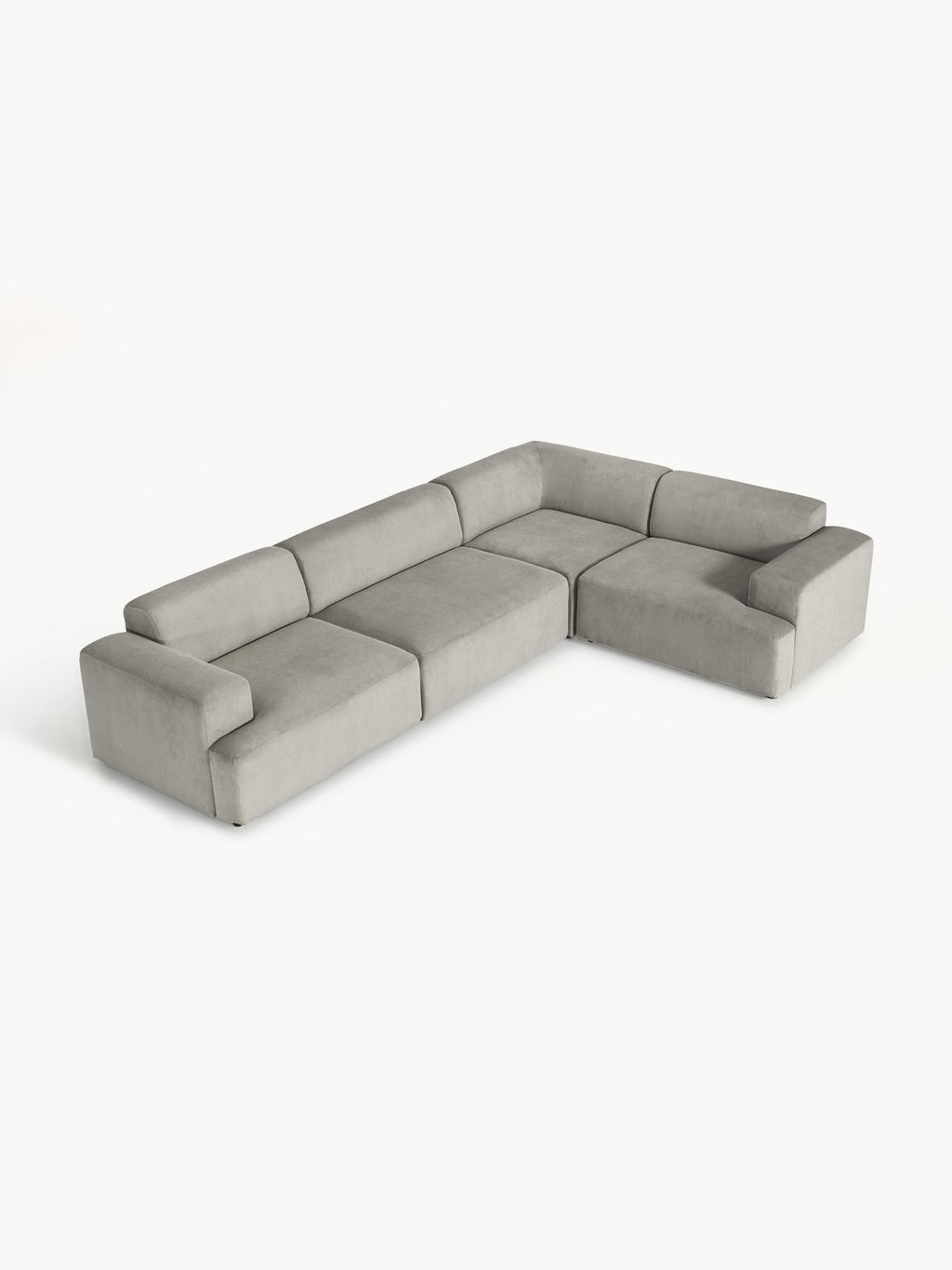 Melva Large Corduroy Corner Sofa (4-seater)