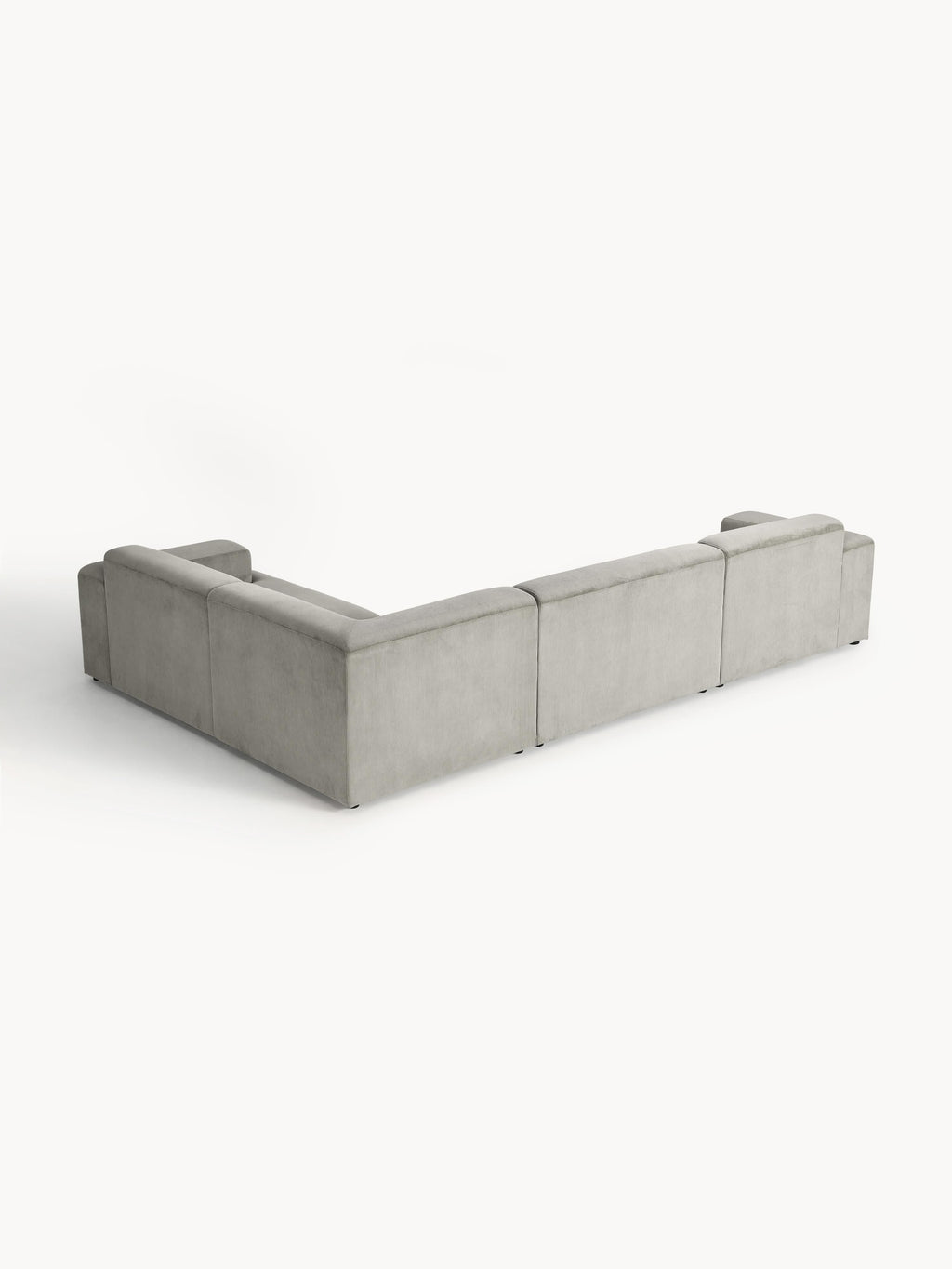 Melva Large Corduroy Corner Sofa (4-seater)