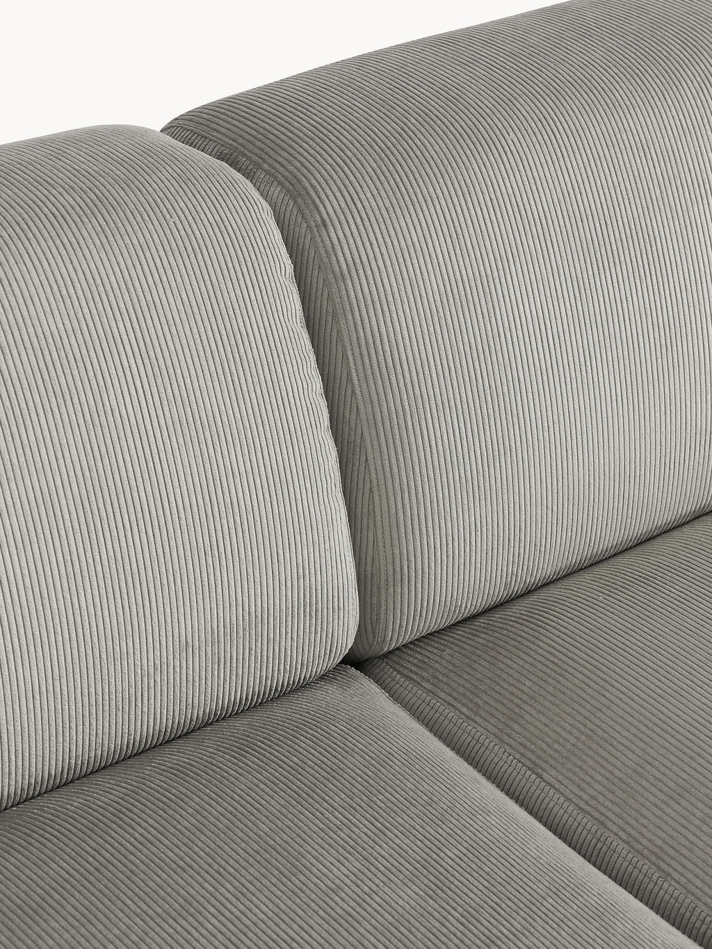 Melva Large Corduroy Corner Sofa (4-seater)