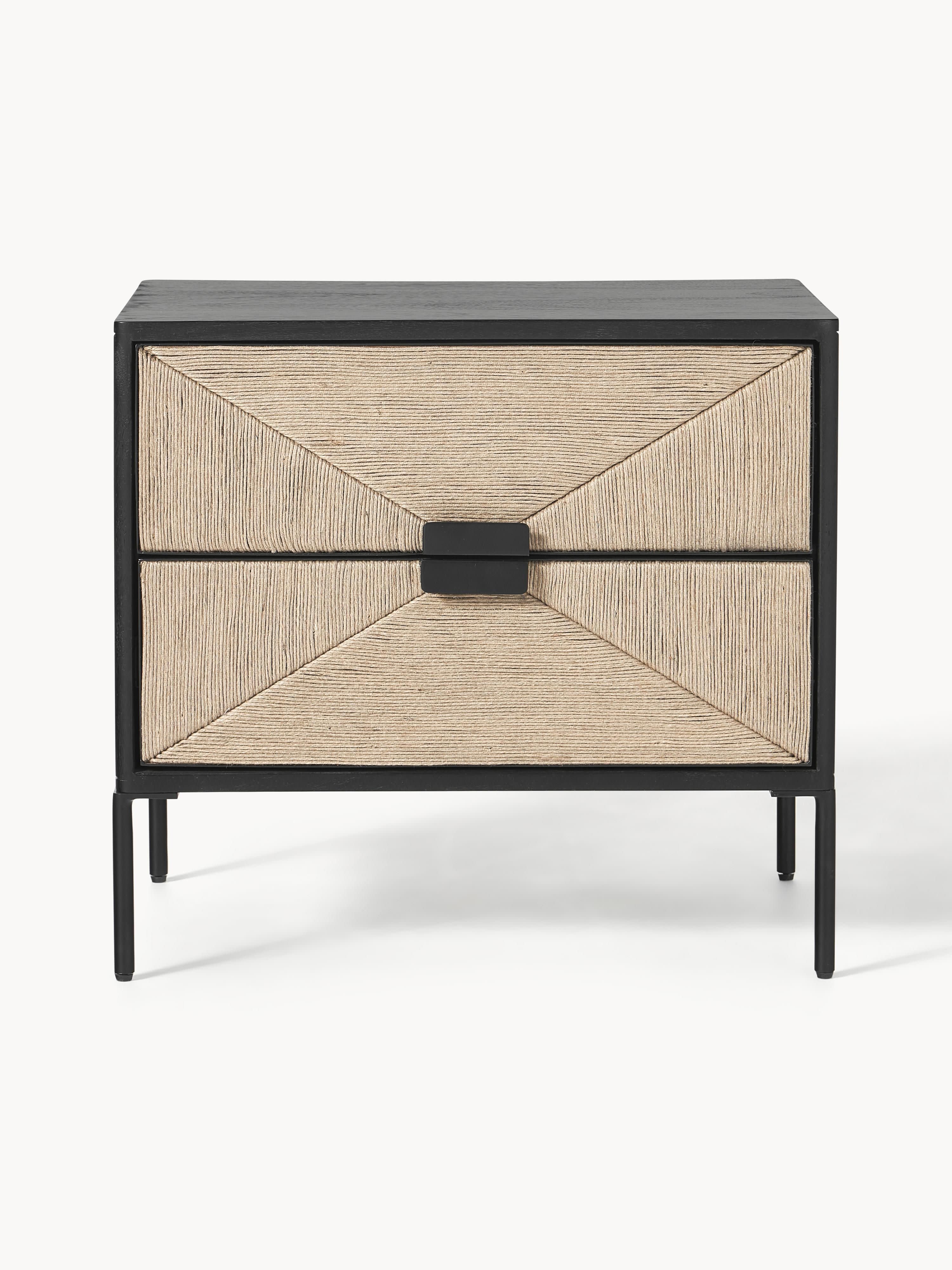 June Mango Wood Bedside Table with Drawers