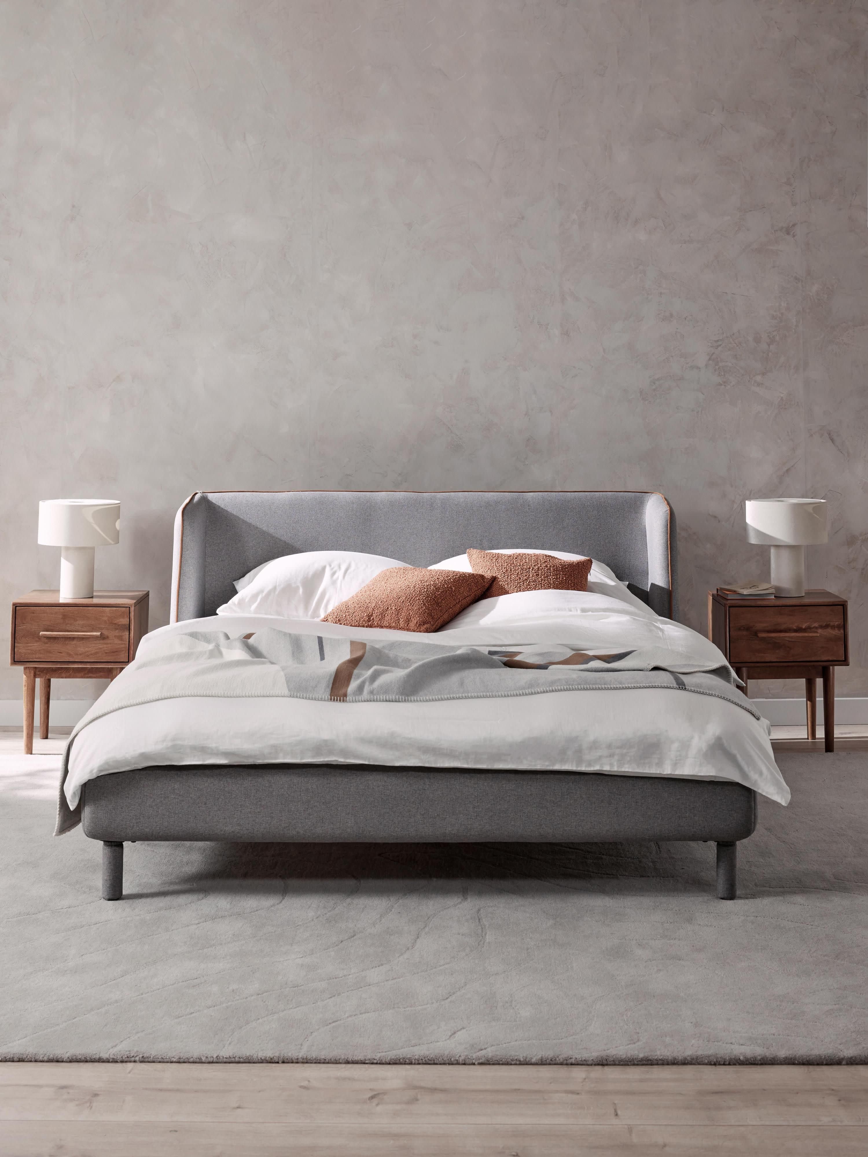 Luma Upholstered Bed with Headboard