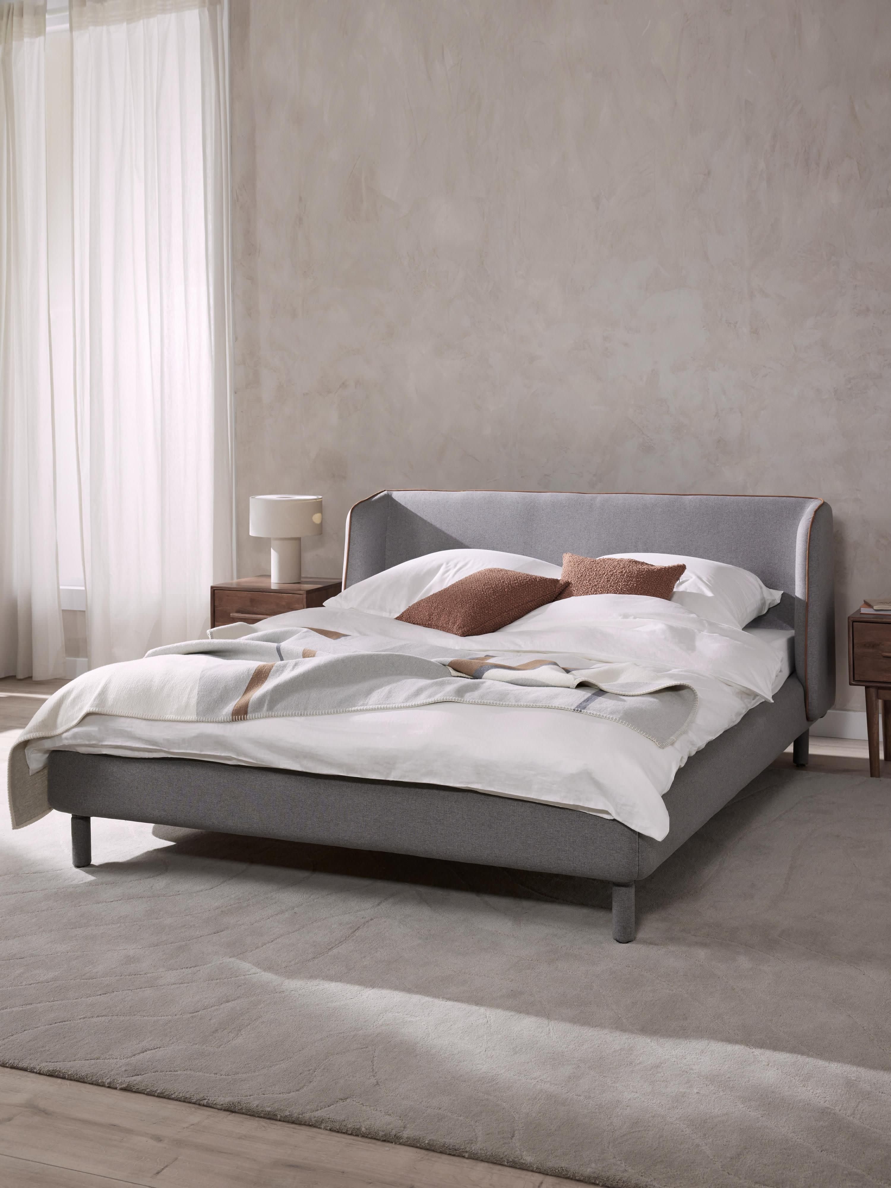 Luma Upholstered Bed with Headboard