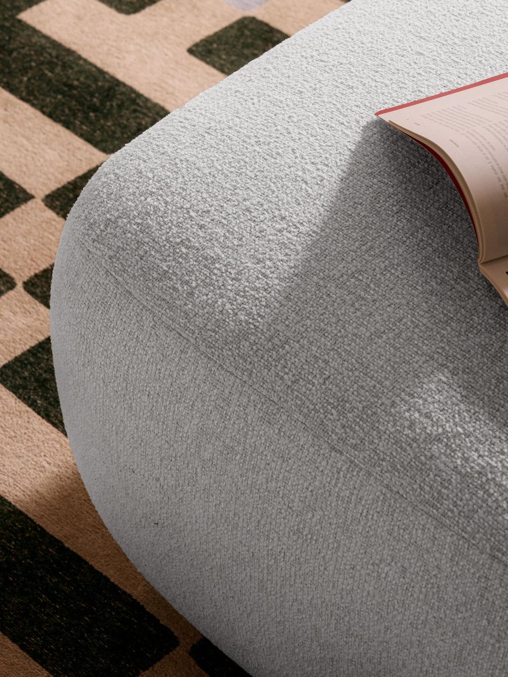 Sofia Bouclé Ottoman