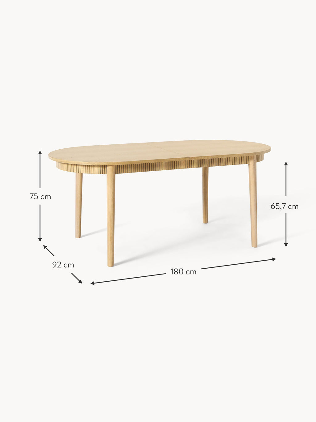 Calary Extendable Dining Table, in various sizes