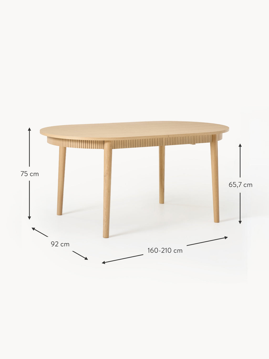 Calary Extendable Dining Table, in various sizes