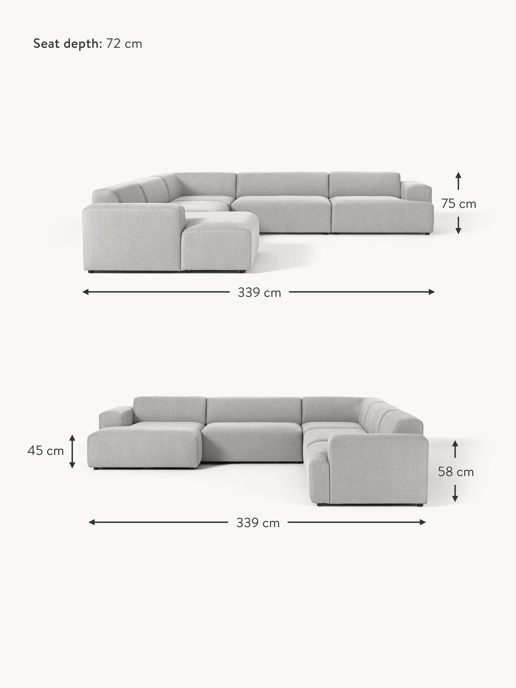 Melva XL Corner Sofa
