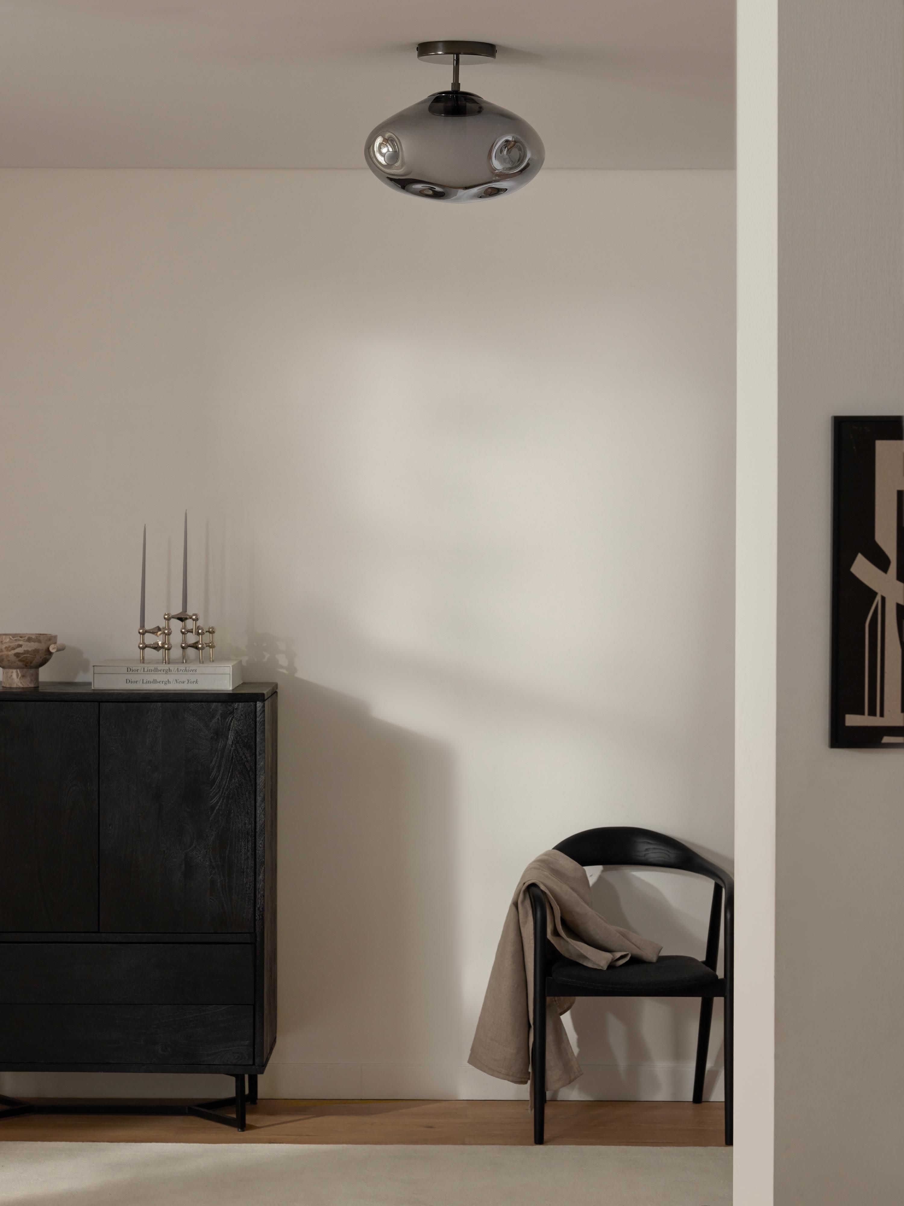 Amora Ceiling Lamp Made of Mirrored Glass