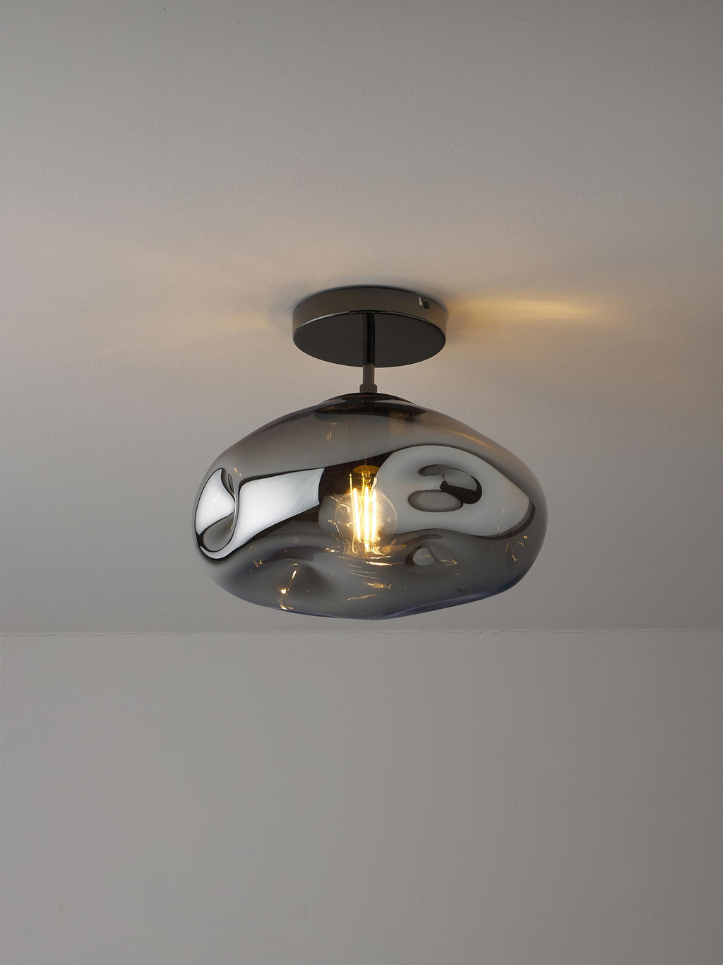 Amora Ceiling Lamp Made of Mirrored Glass