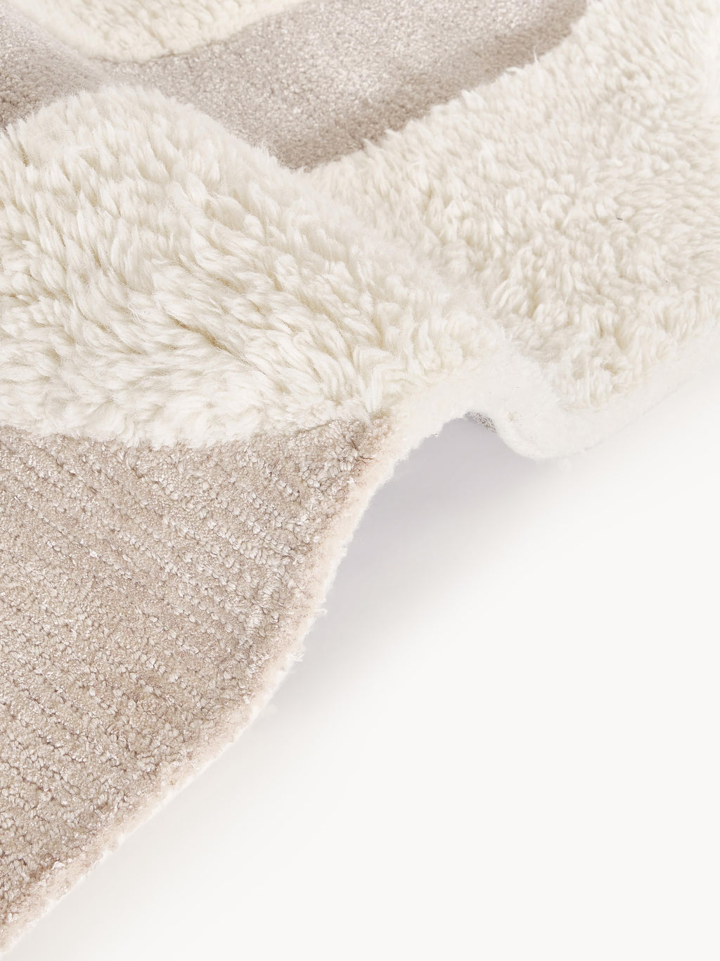 Rosco High-Low Wool Rug, Hand-Tufted