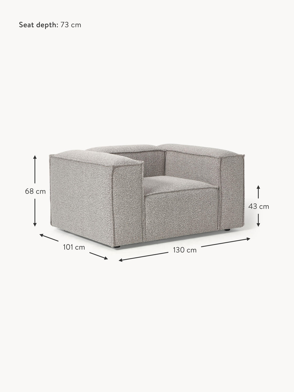 Lennon Bouclé Armchair